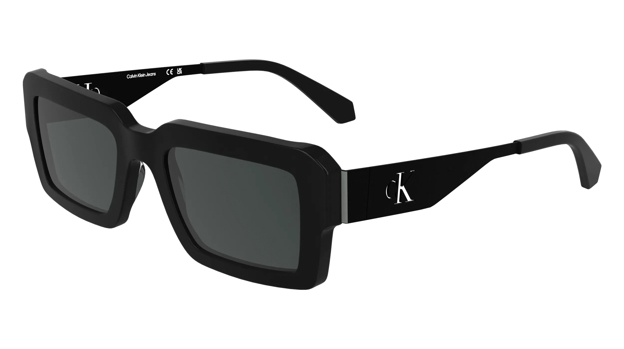 Calvin Klein CKJ25606S 001 Occhiali da sole Acetato Nero Squadrata Normale - immagine 1