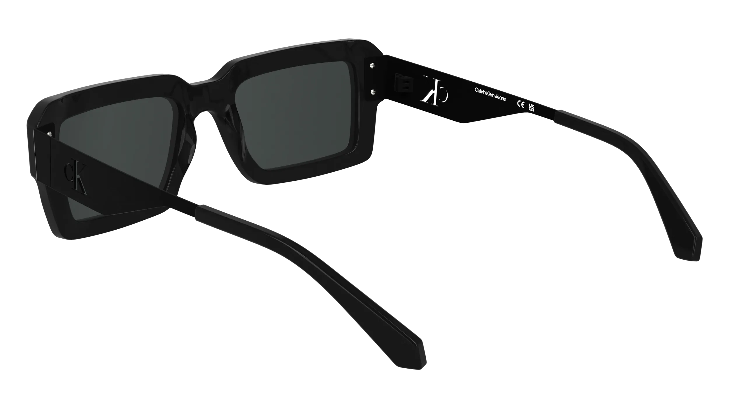 Calvin Klein CKJ25606S 001 Occhiali da sole Acetato Nero Squadrata Normale - immagine 4