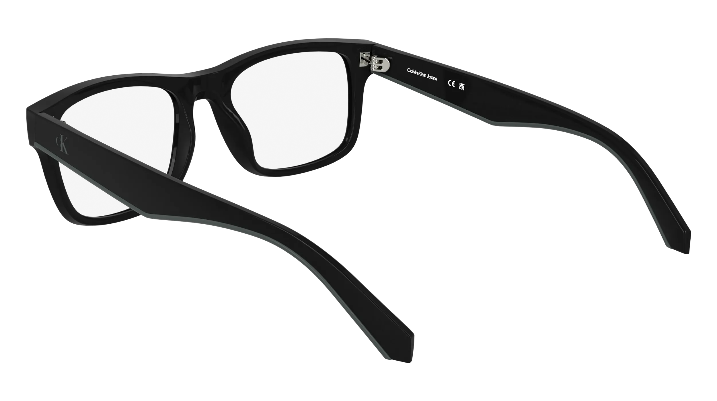 Calvin Klein CKJ25613 001 Montature da vista Bio-iniettato Nero Squadrata Normale - immagine 4