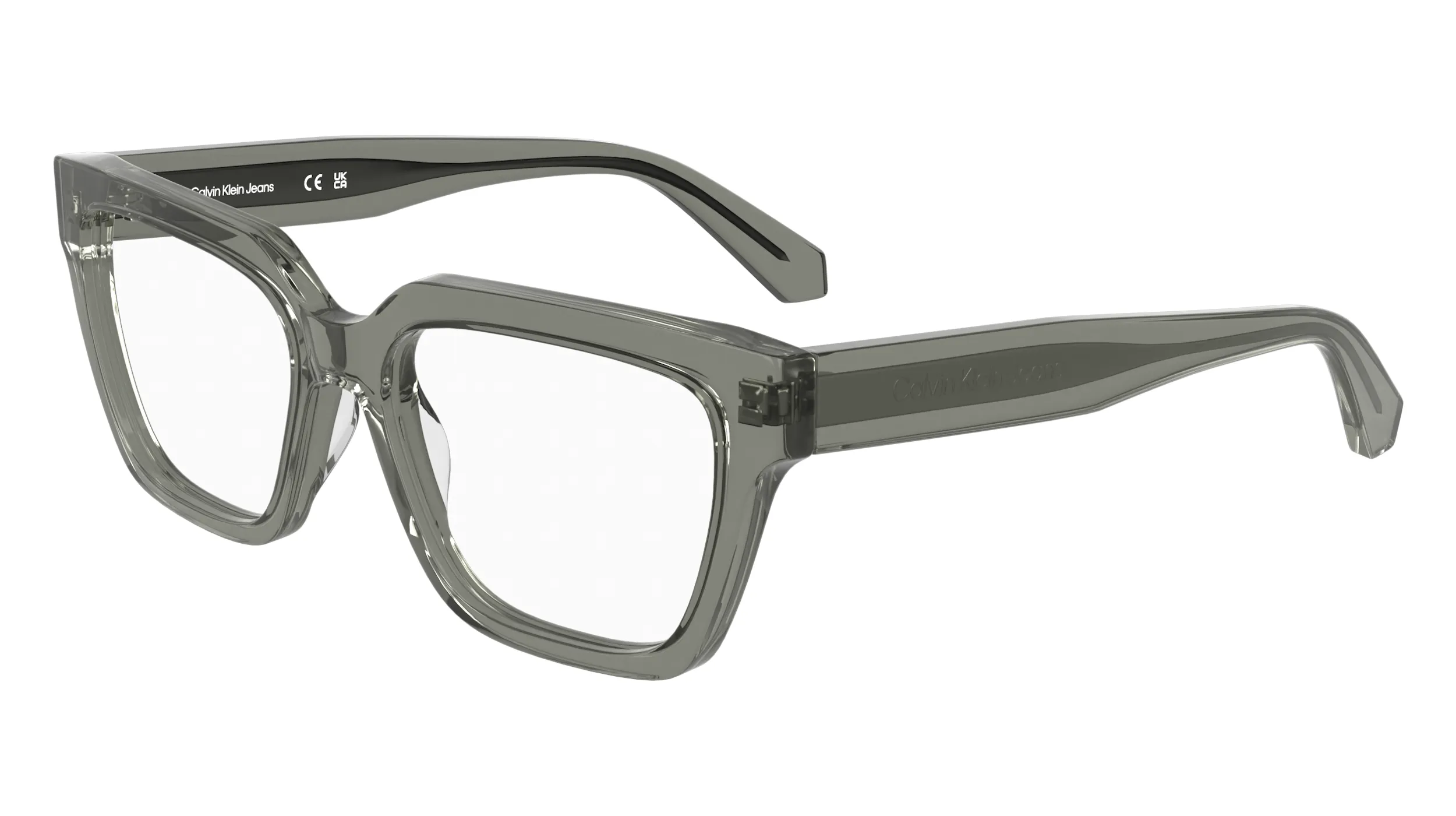 Calvin Klein CKJ25609 057 Montature da vista Acetato Grigio Cat Eye Normale - immagine 1