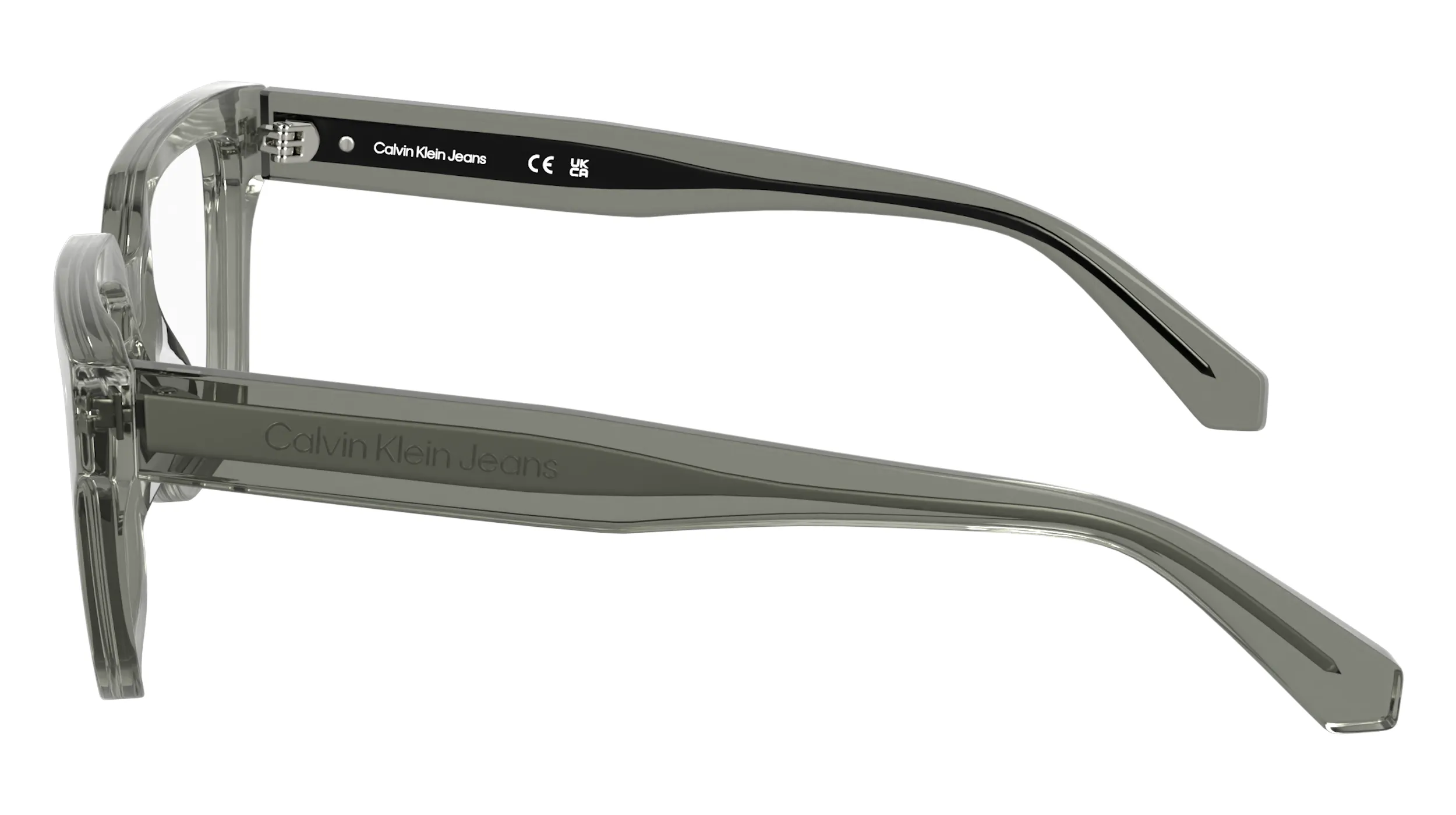 Calvin Klein CKJ25609 057 Montature da vista Acetato Grigio Cat Eye Normale - immagine 3