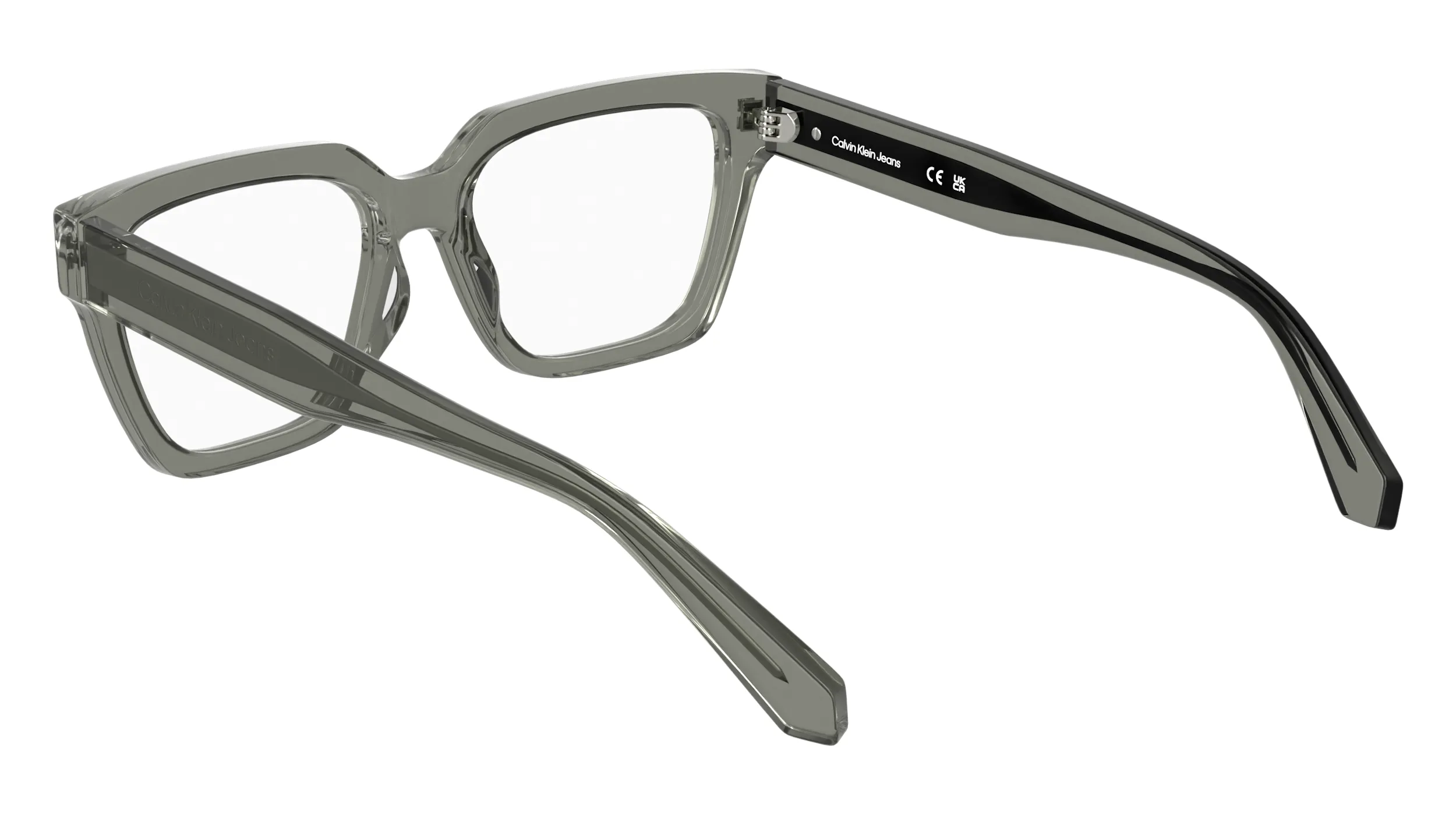 Calvin Klein CKJ25609 057 Montature da vista Acetato Grigio Cat Eye Normale - immagine 4