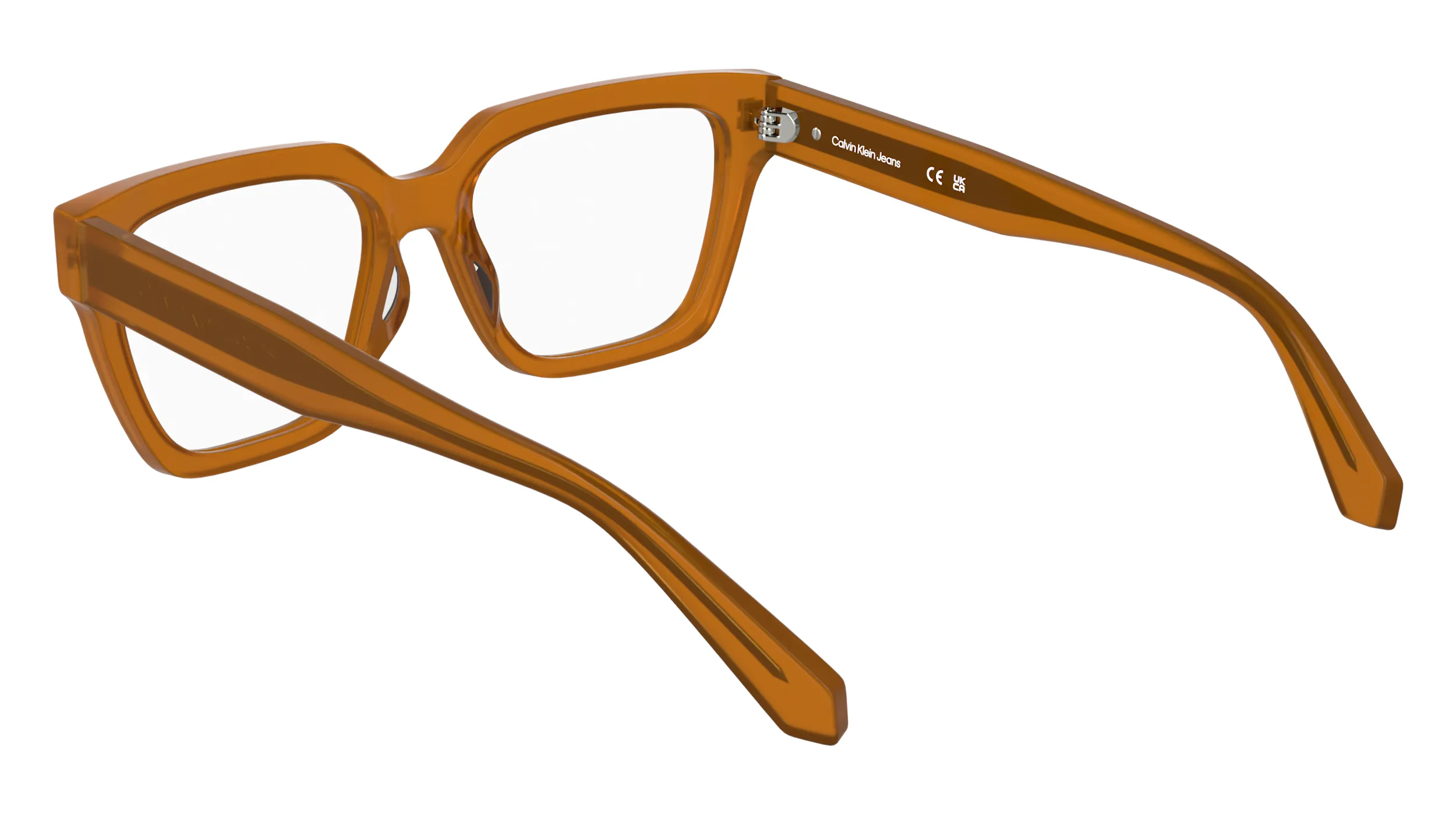 Calvin Klein CKJ25609 201 Montature da vista Acetato Havana Cat Eye Normale - immagine 4