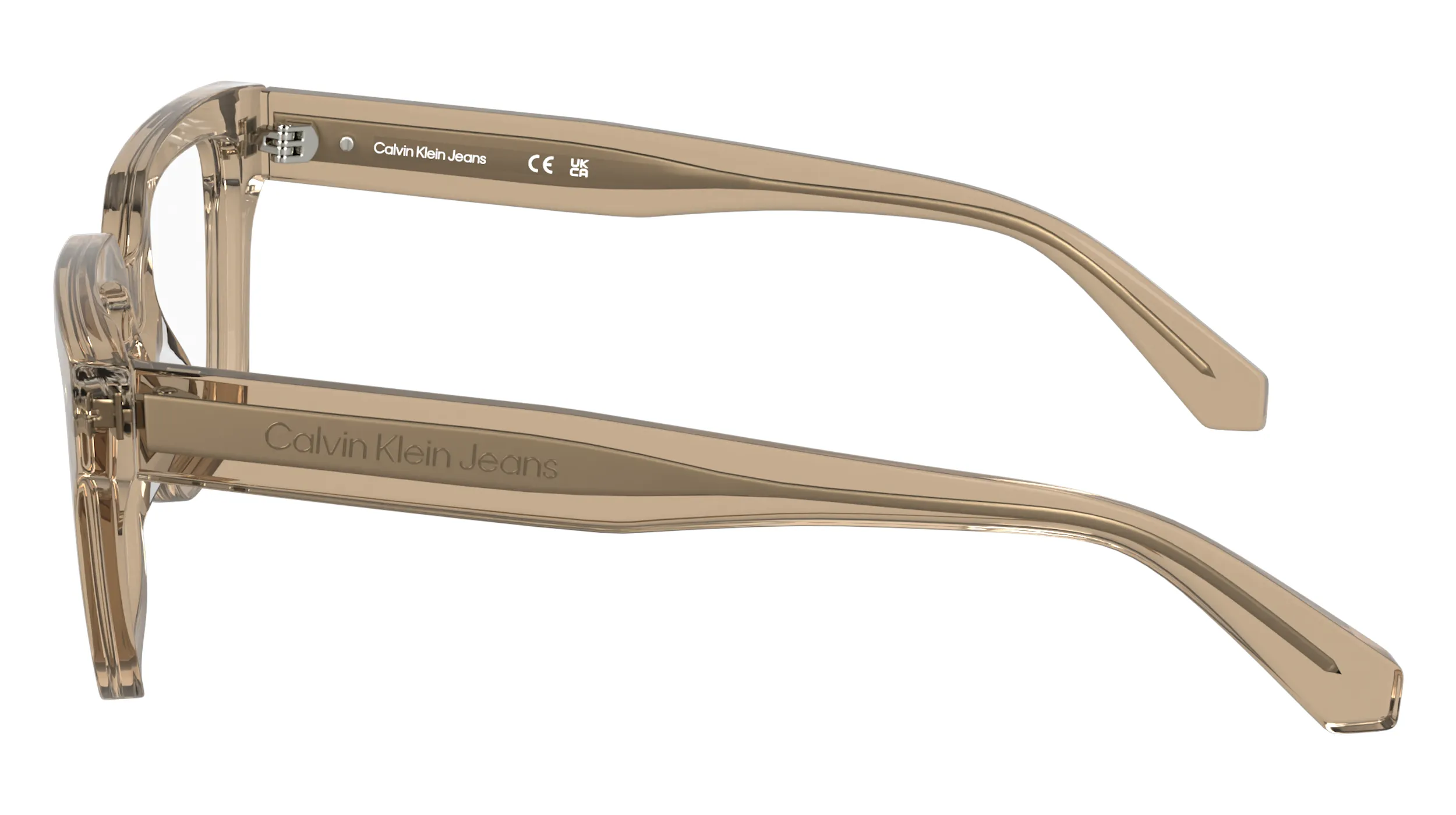 Calvin Klein CKJ25609 208 Montature da vista Acetato Marrone Cat Eye Normale - immagine 3