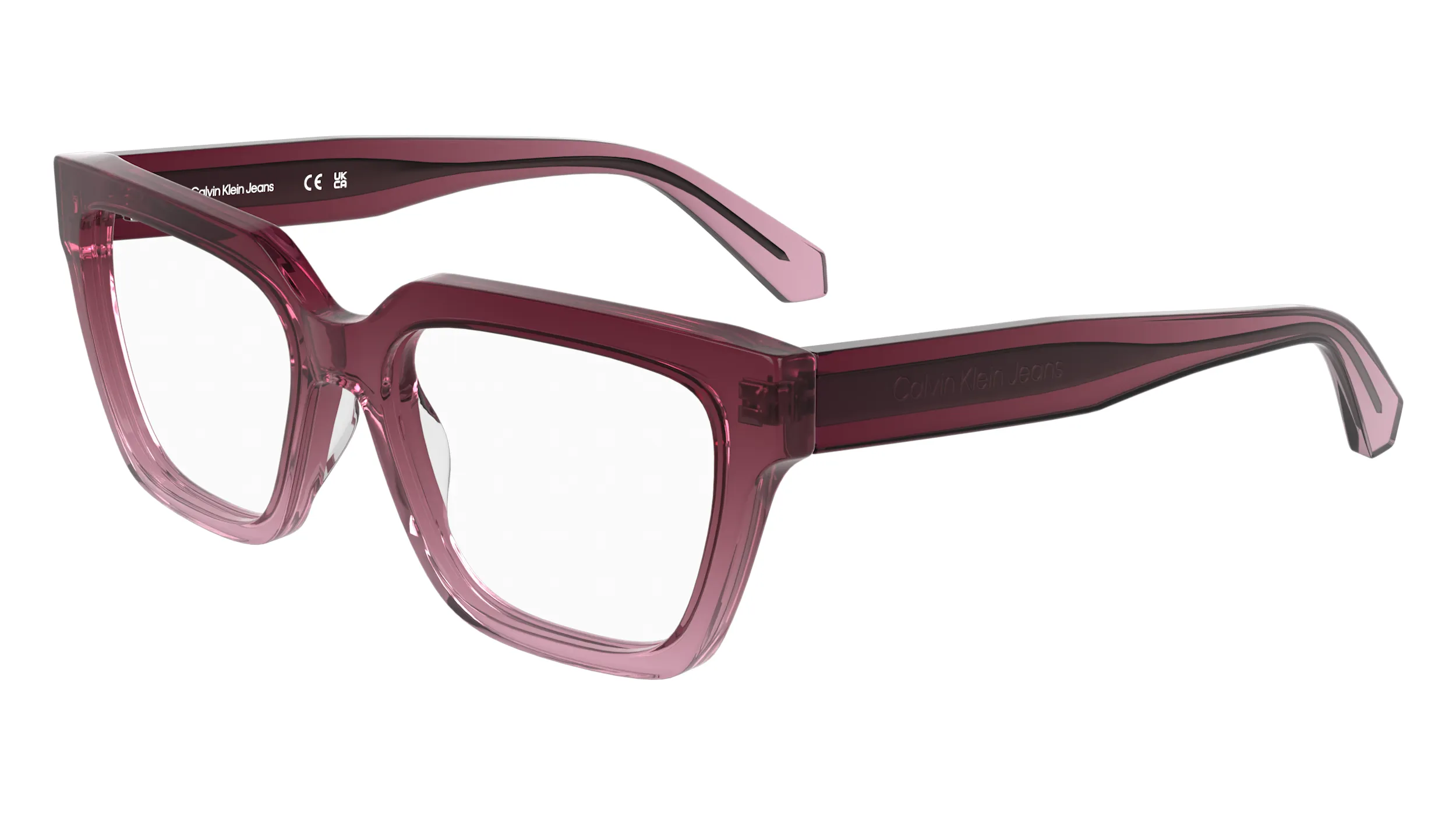 Calvin Klein CKJ25609 602 Montature da vista Acetato Rosa Cat Eye Normale - immagine 1