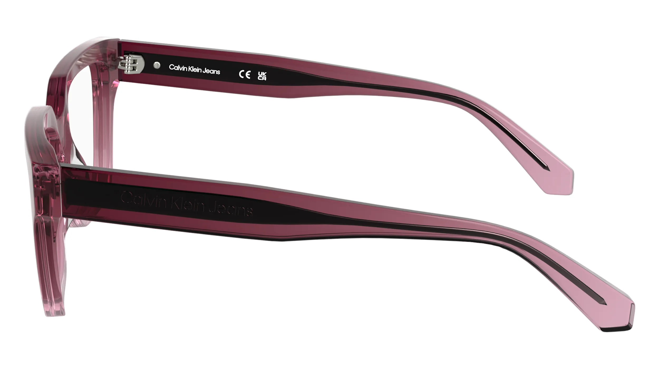 Calvin Klein CKJ25609 602 Montature da vista Acetato Rosa Cat Eye Normale - immagine 3