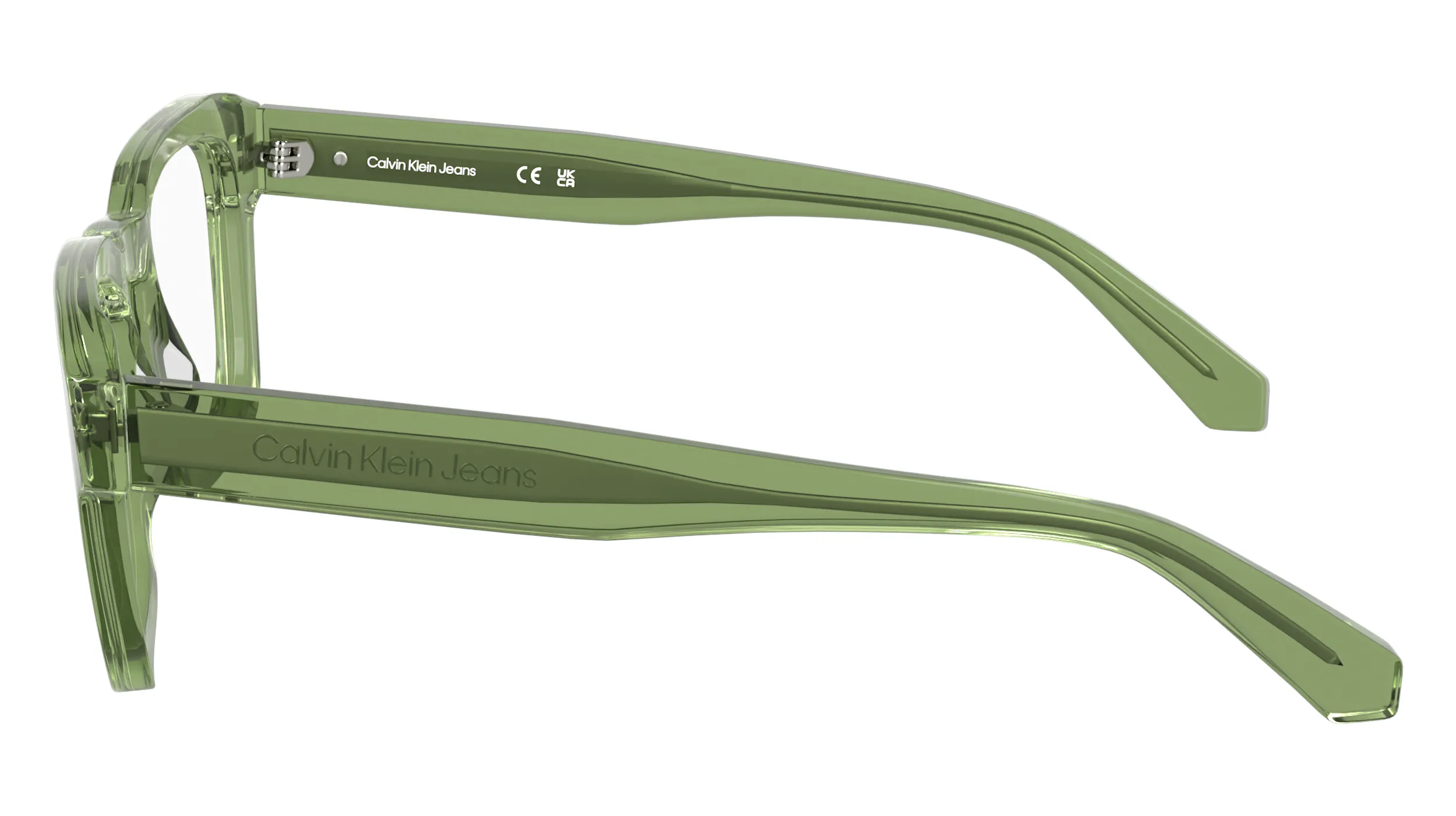 Calvin Klein CKJ25610 305 Montature da vista Acetato Verde Squadrata Normale - immagine 3