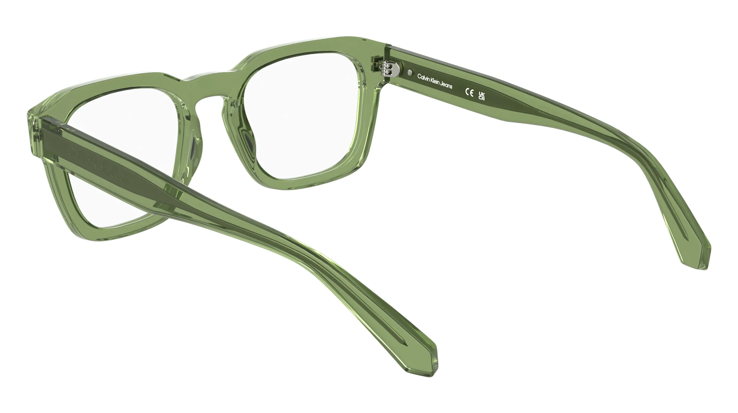 Calvin Klein CKJ25610 305 Montature da vista Acetato Verde Squadrata Normale - immagine 4