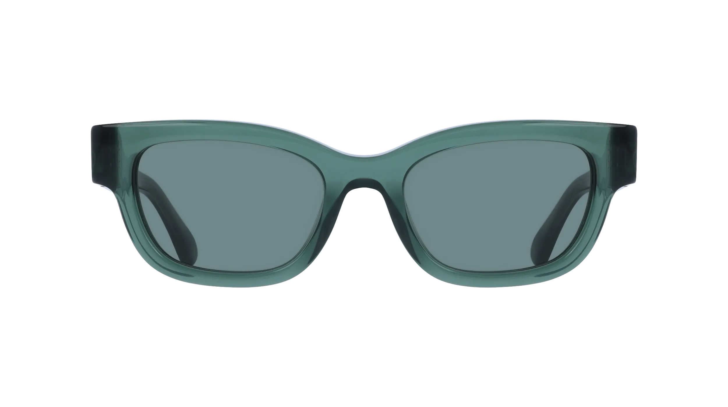 Ferragamo SF2067S 317 Occhiali da sole Acetato Verde Squadrata Normale - immagine 2