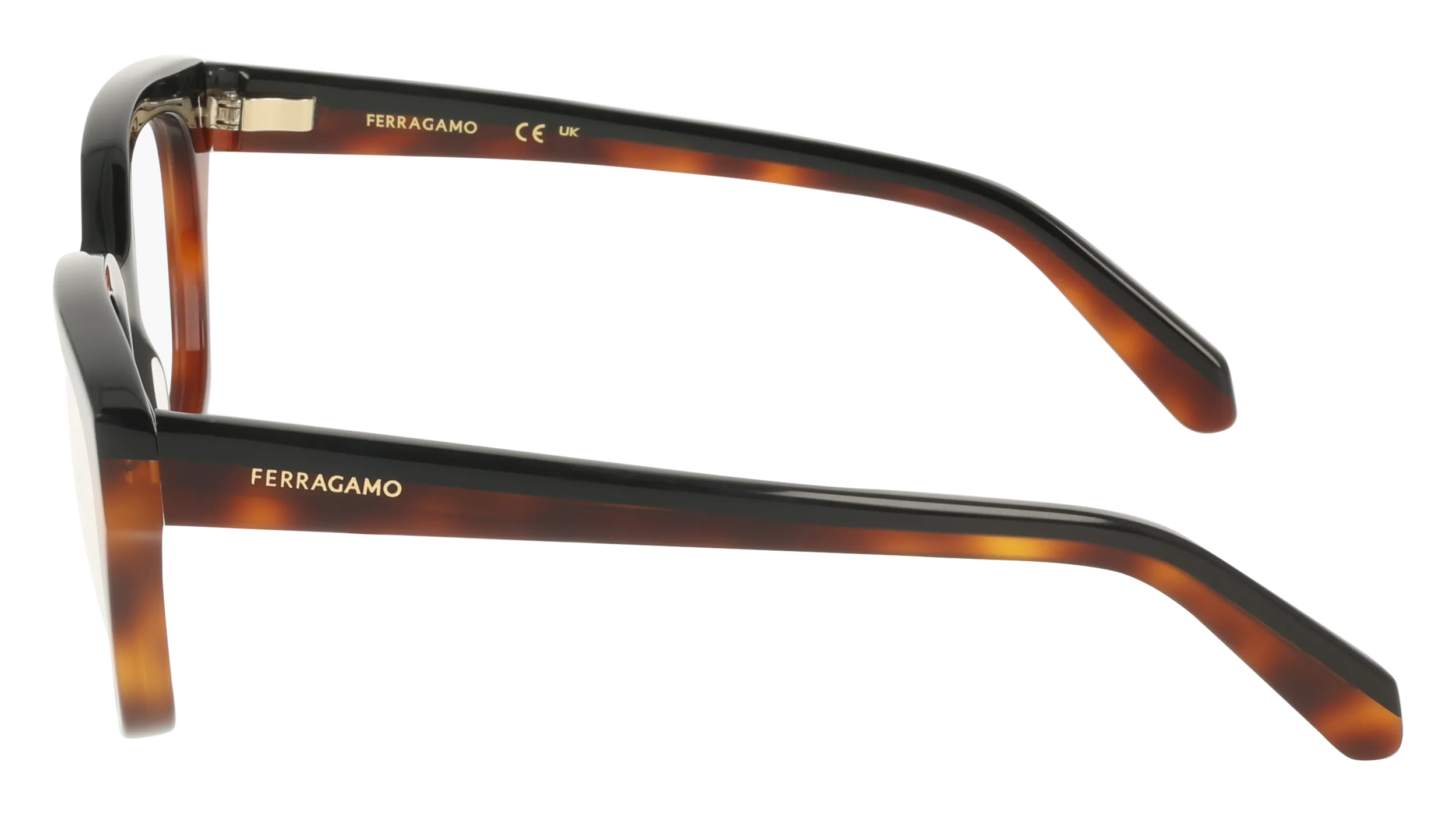 Ferragamo SF3023 006 Montature da vista Acetato Nero Squadrata Normale - immagine 3
