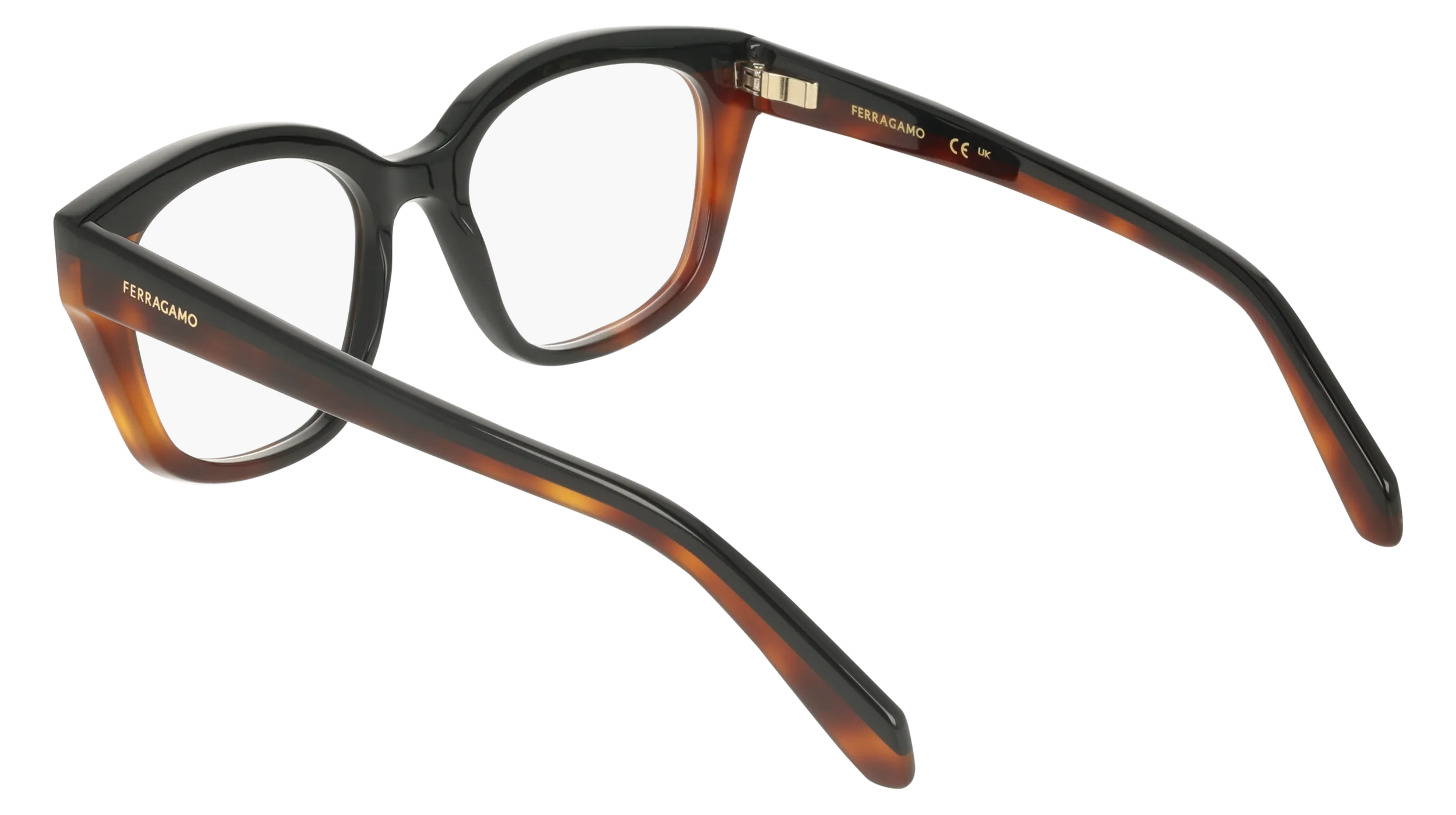 Ferragamo SF3023 006 Montature da vista Acetato Nero Squadrata Normale - immagine 4