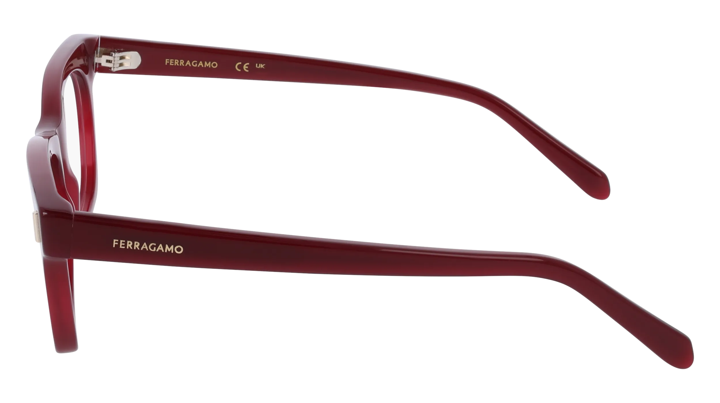 Ferragamo SF3025 653 Montature da vista Acetato Rosso Squadrata Normale - immagine 3