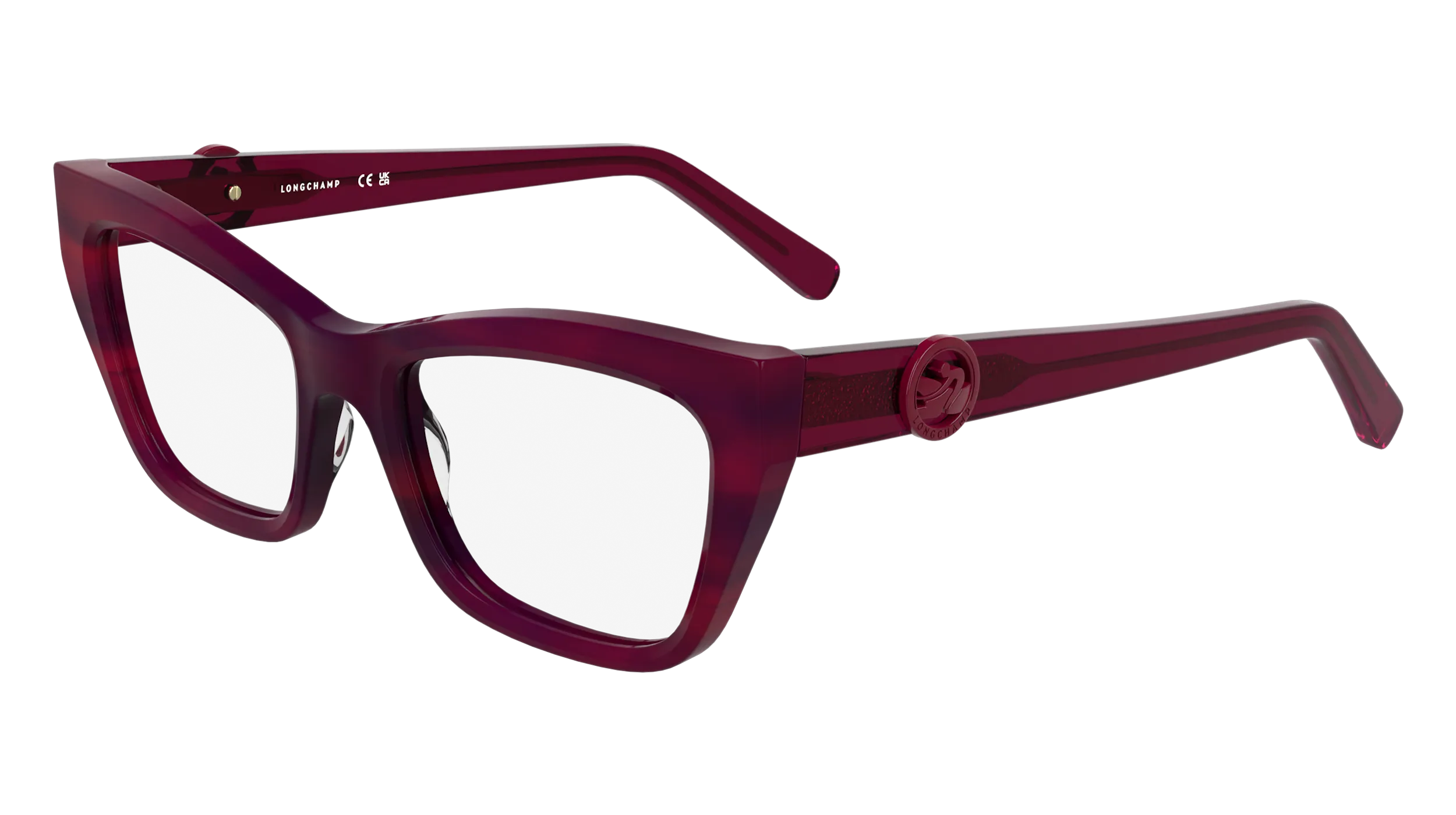 LONGCHAMP LO2762 602 Montature da vista Acetato Rosso Squadrata Normale - immagine 1