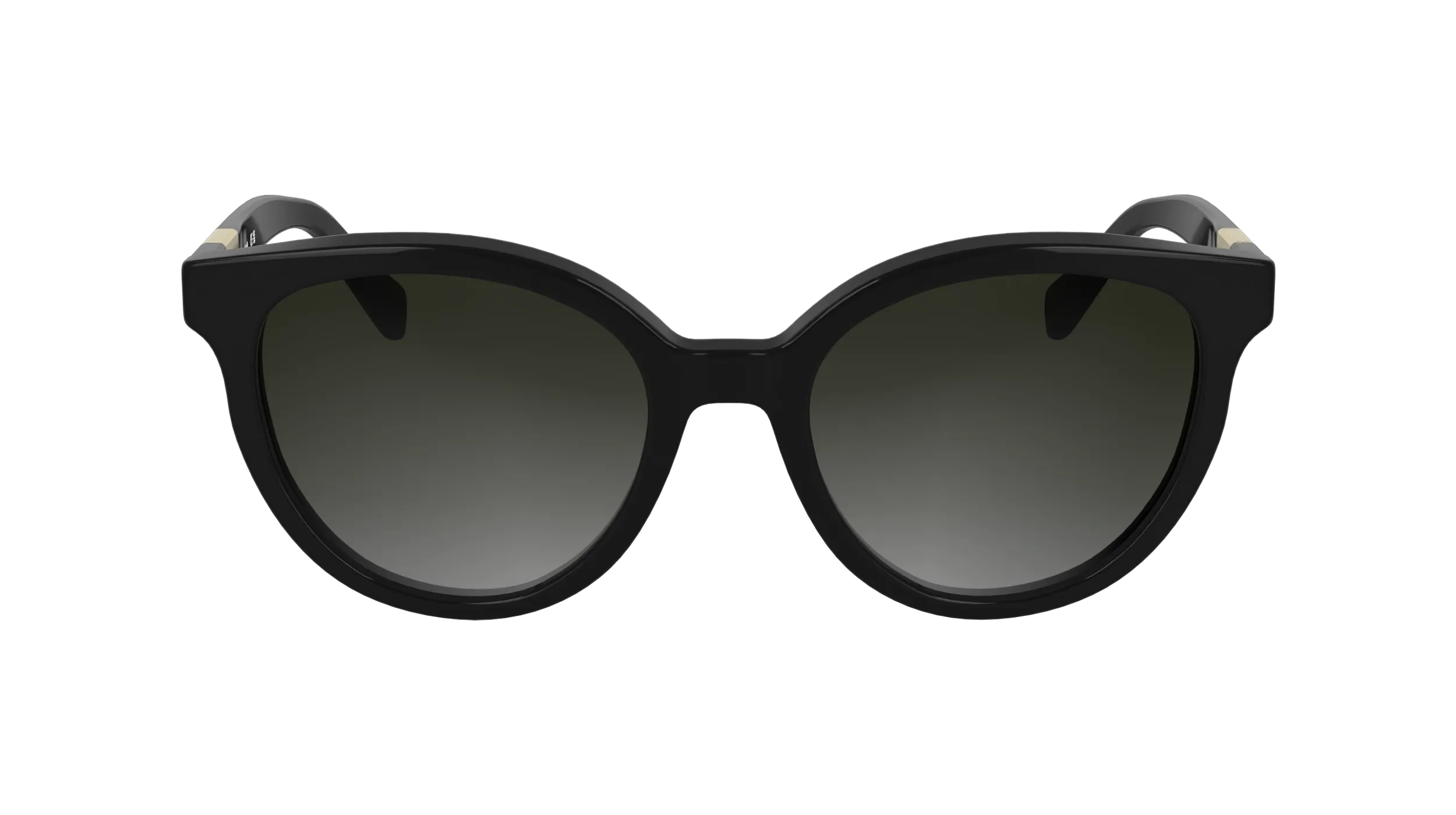 LONGCHAMP LO773S 001 Occhiali da sole Acetato Nero Rotonda Normale - immagine 2