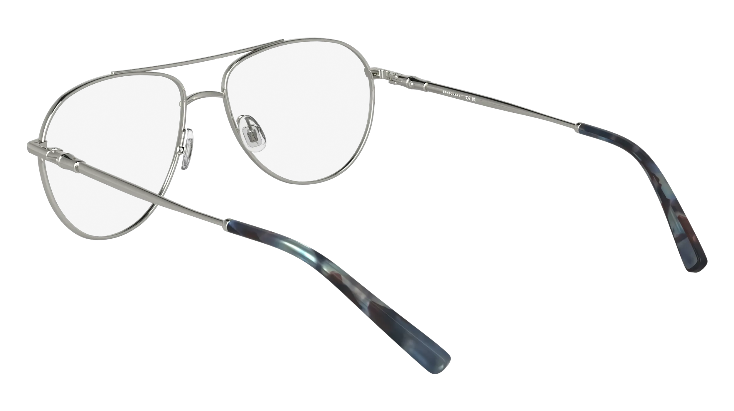 LONGCHAMP LO2171 040 Montature da vista Metallo Argento Pilot Normale - immagine 4
