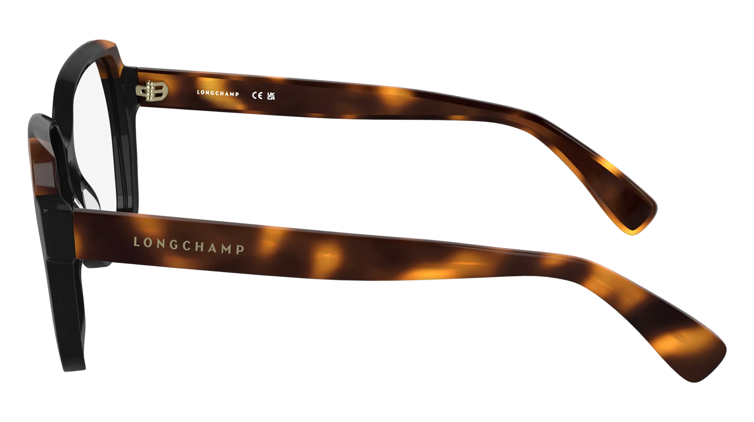 LONGCHAMP LO2763 011 Montature da vista Acetato Nero Squadrata Normale - immagine 3