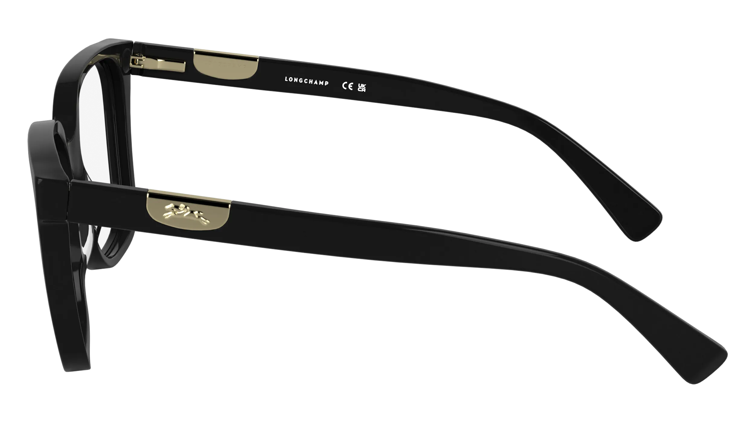 LONGCHAMP LO2765 001 Montature da vista Acetato Nero Squadrata Normale - immagine 3