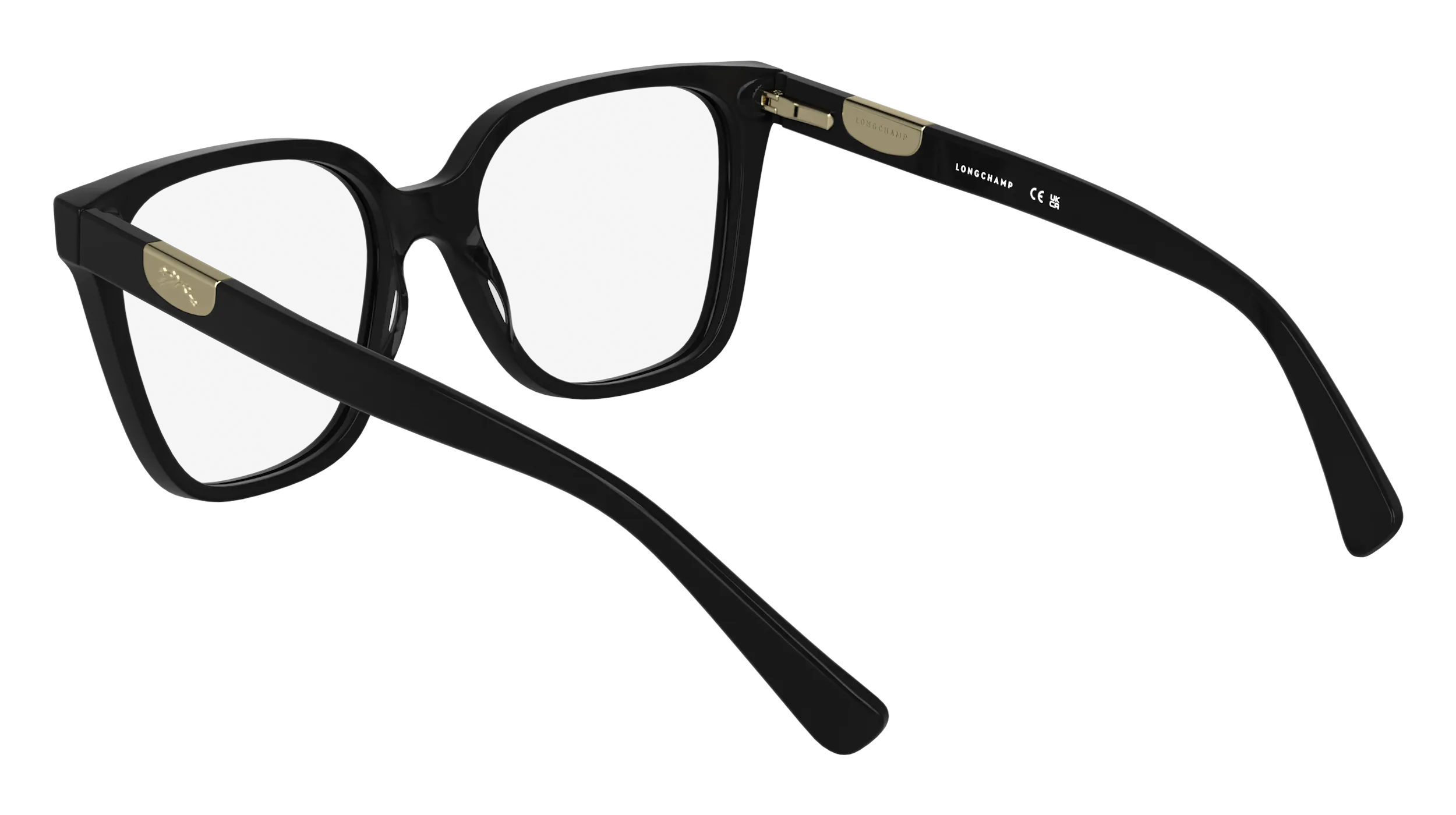 LONGCHAMP LO2765 001 Montature da vista Acetato Nero Squadrata Normale - immagine 4