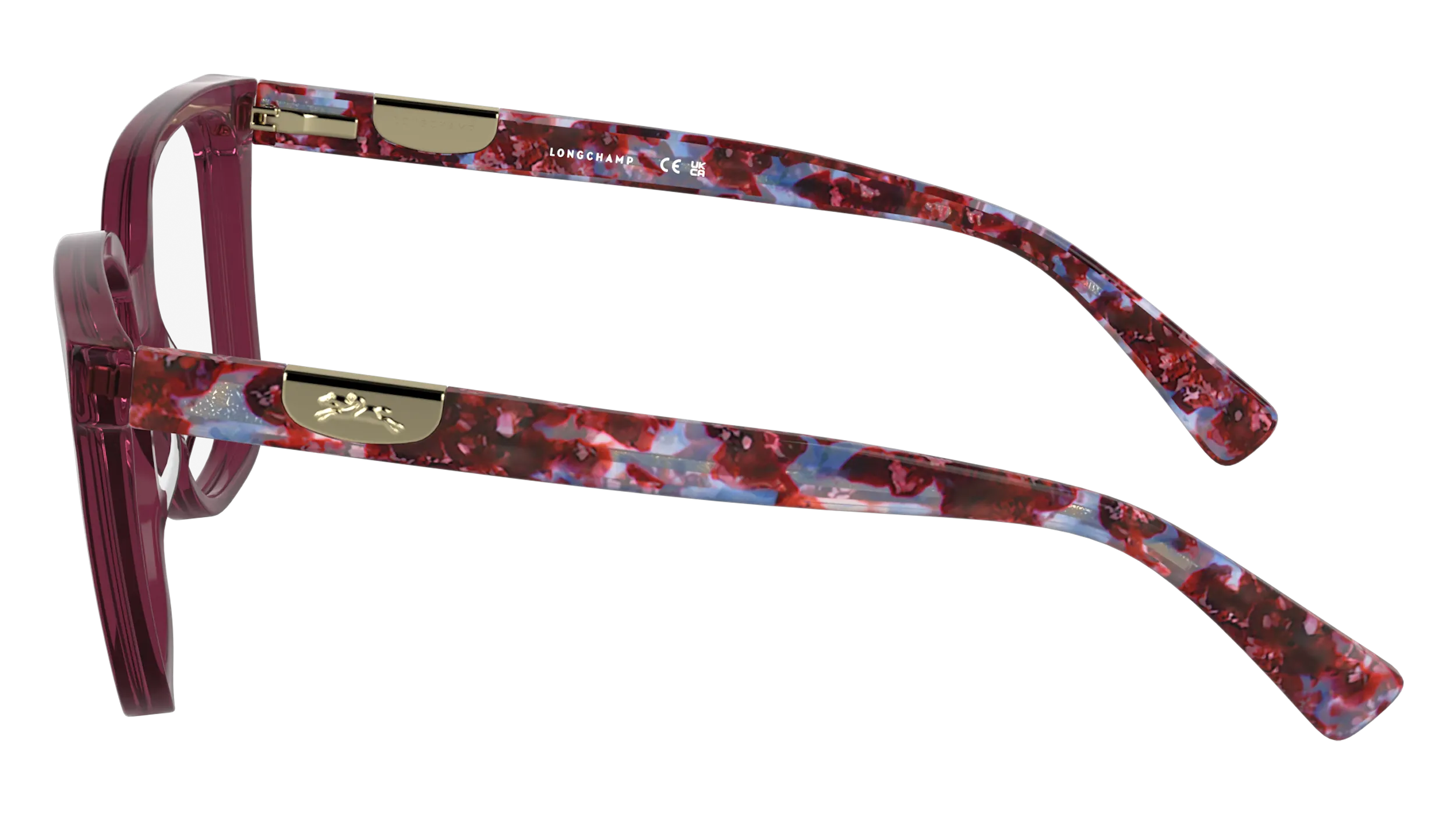 LONGCHAMP LO2765 500 Montature da vista Acetato Viola Squadrata Normale - immagine 3