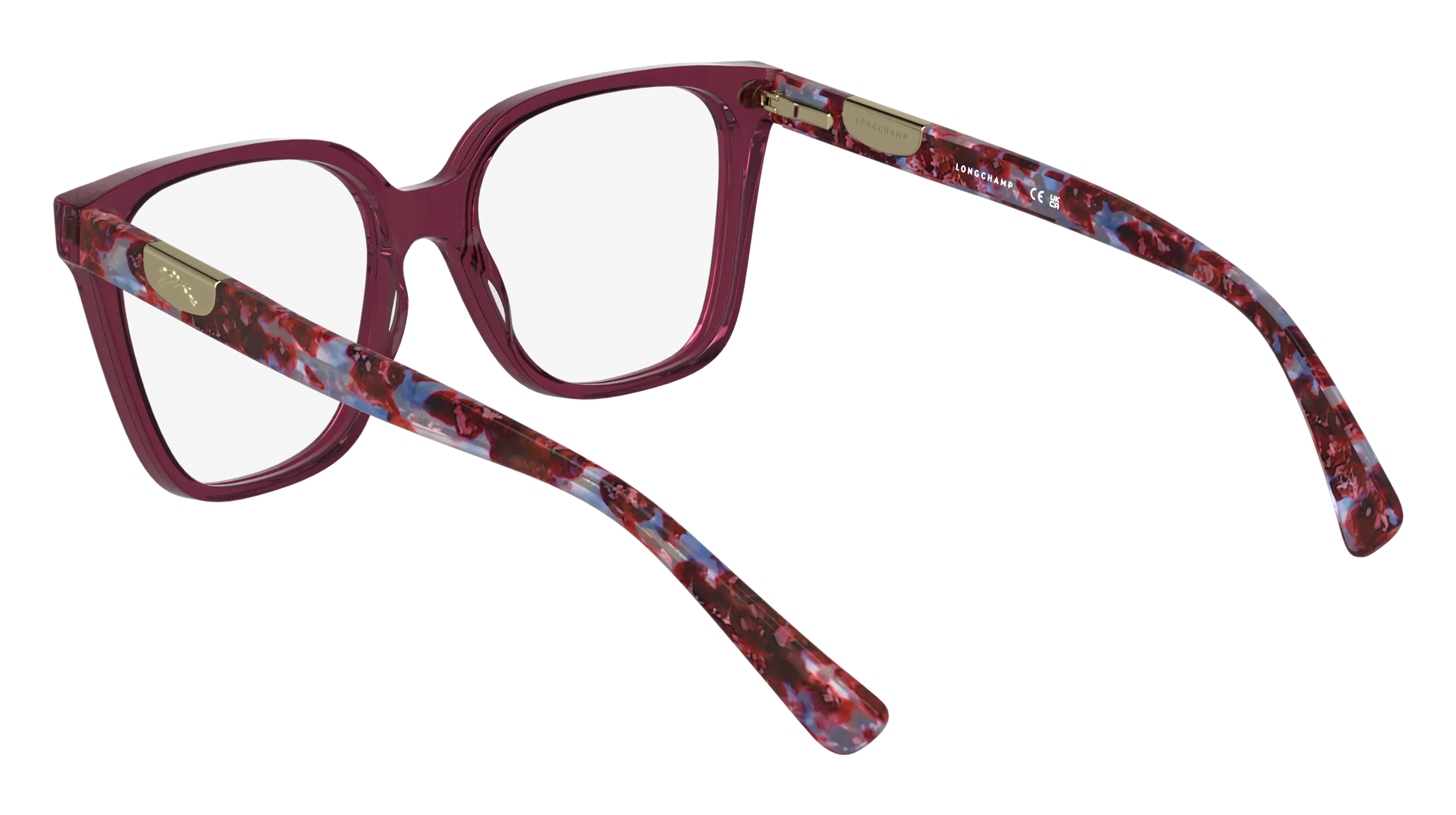 LONGCHAMP LO2765 500 Montature da vista Acetato Viola Squadrata Normale - immagine 4