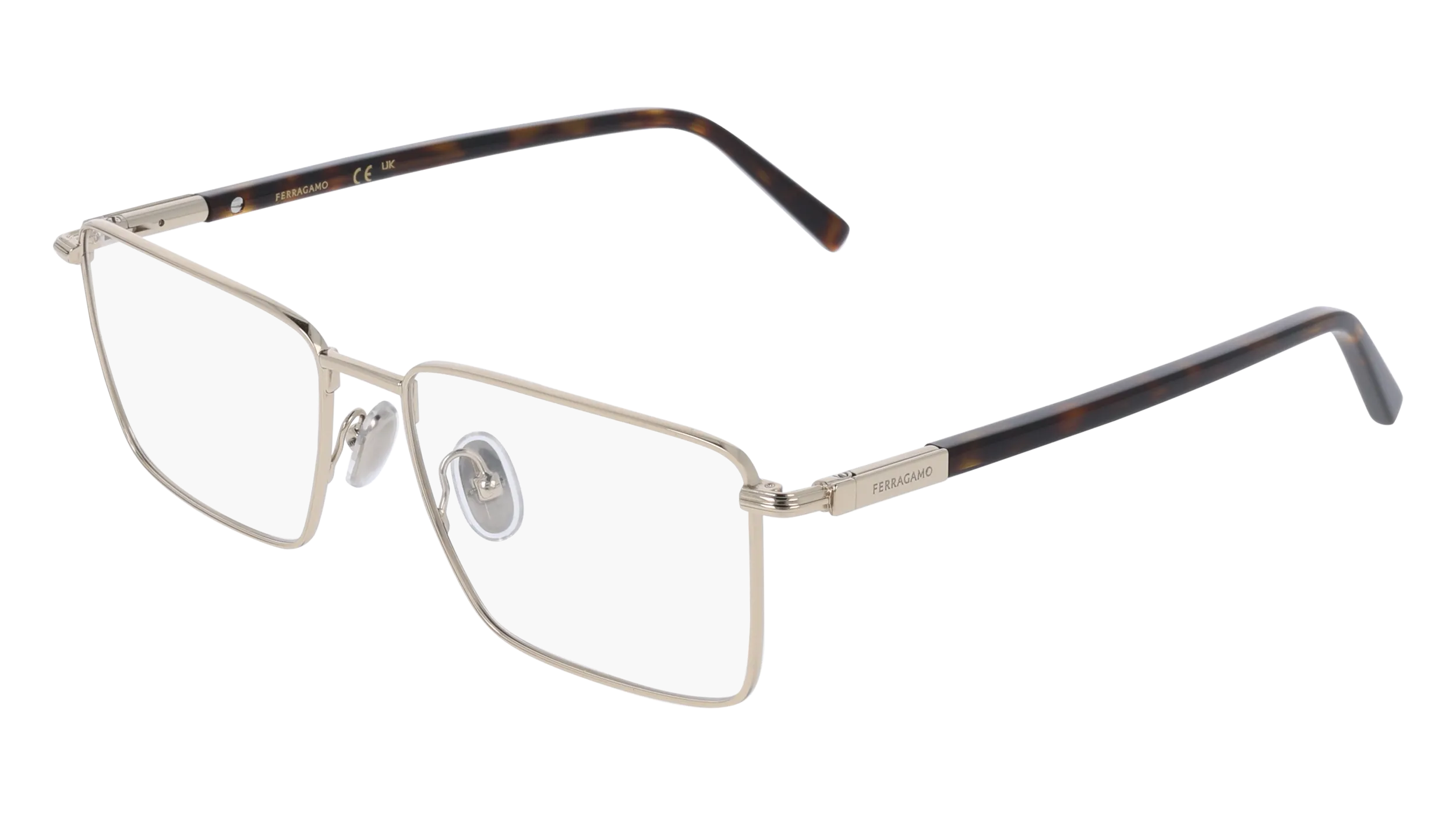 Ferragamo SF2237 710 Montature da vista Metallo Oro Squadrata Normale - immagine 1