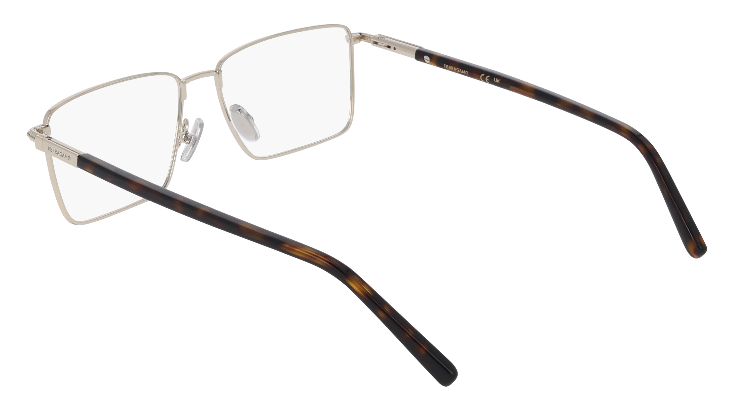 Ferragamo SF2237 710 Montature da vista Metallo Oro Squadrata Normale - immagine 4
