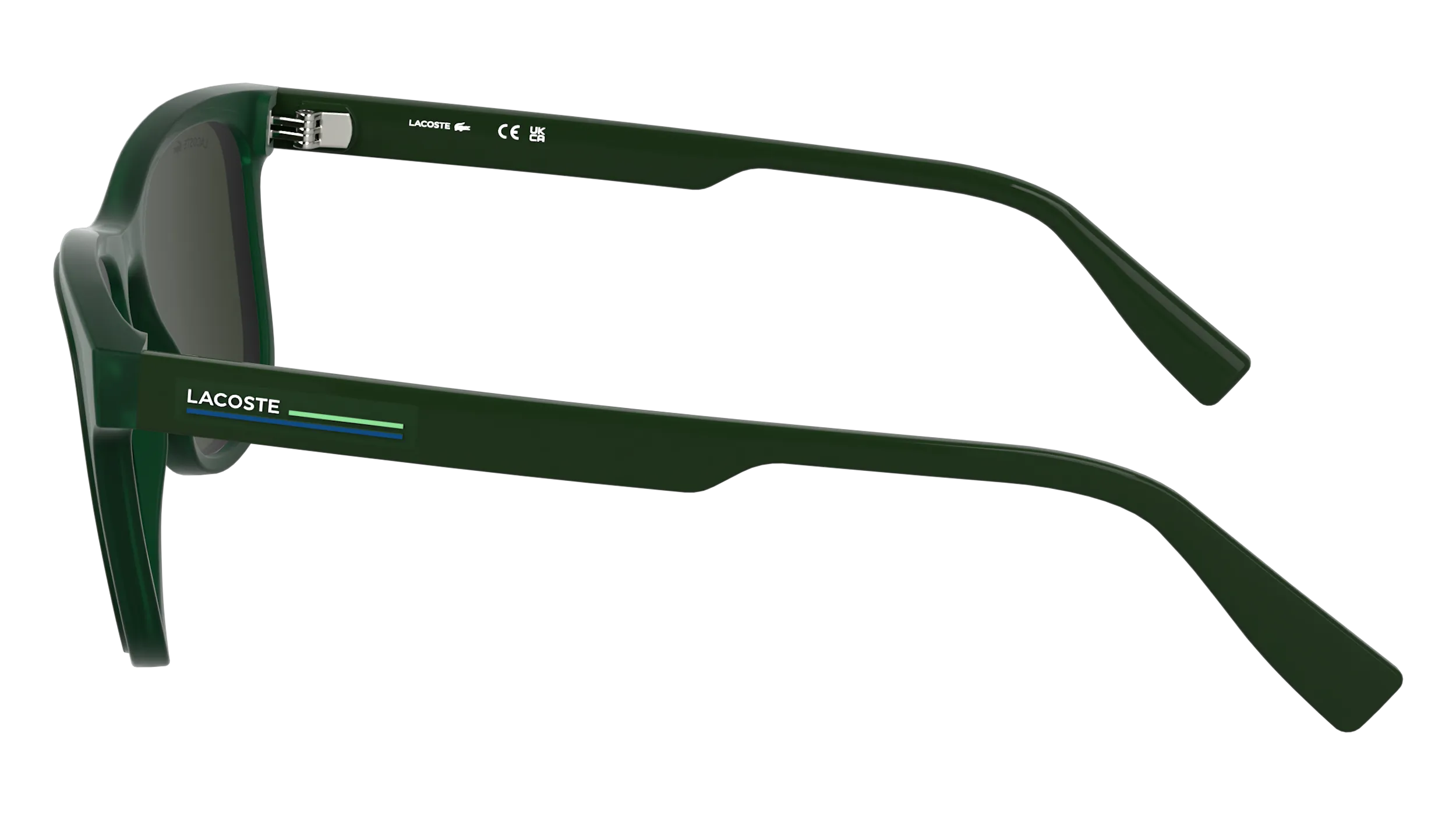 Lacoste L6054S 301 Occhiali da sole Bio-iniettato Verde Squadrata Normale - immagine 3