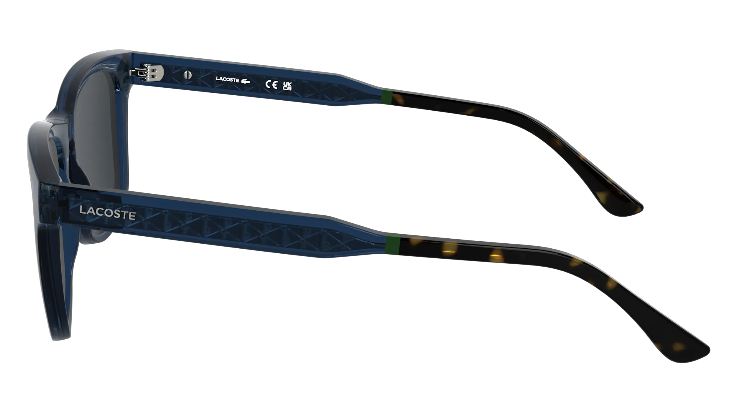 Lacoste L6060S 410 Occhiali da sole Bio-iniettato Blu Squadrata Normale - immagine 3
