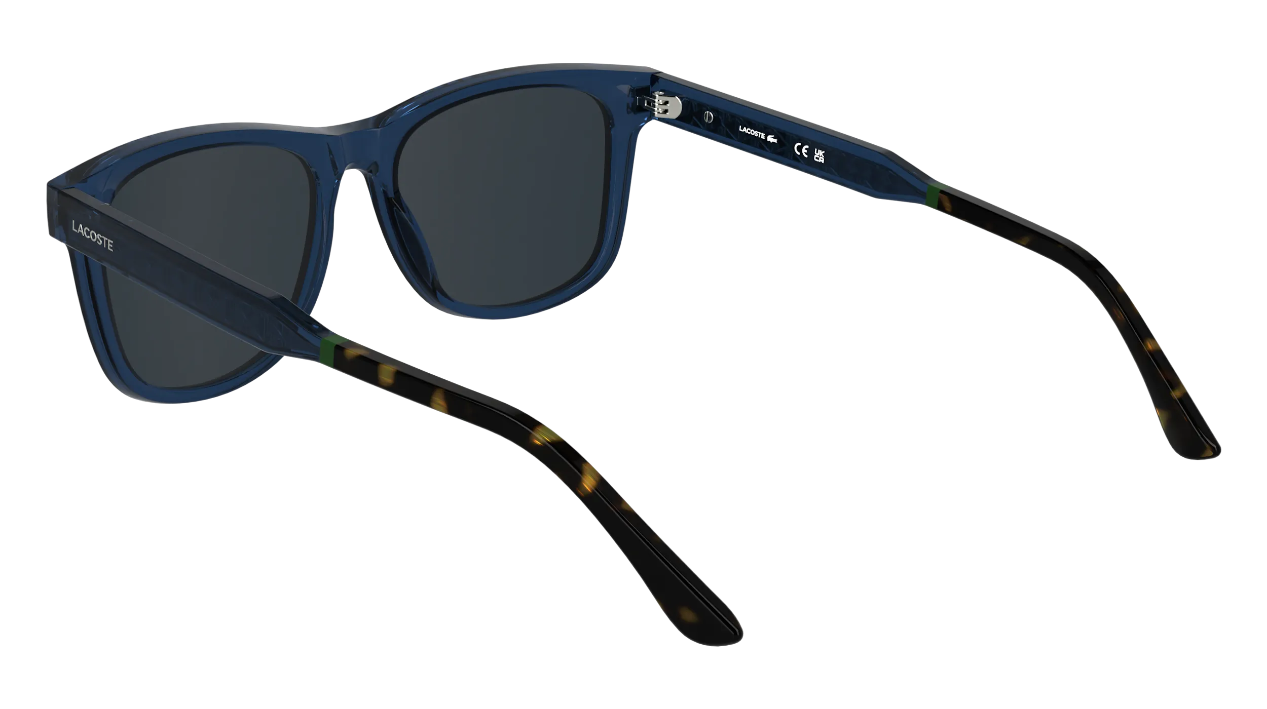 Lacoste L6060S 410 Occhiali da sole Bio-iniettato Blu Squadrata Normale - immagine 4