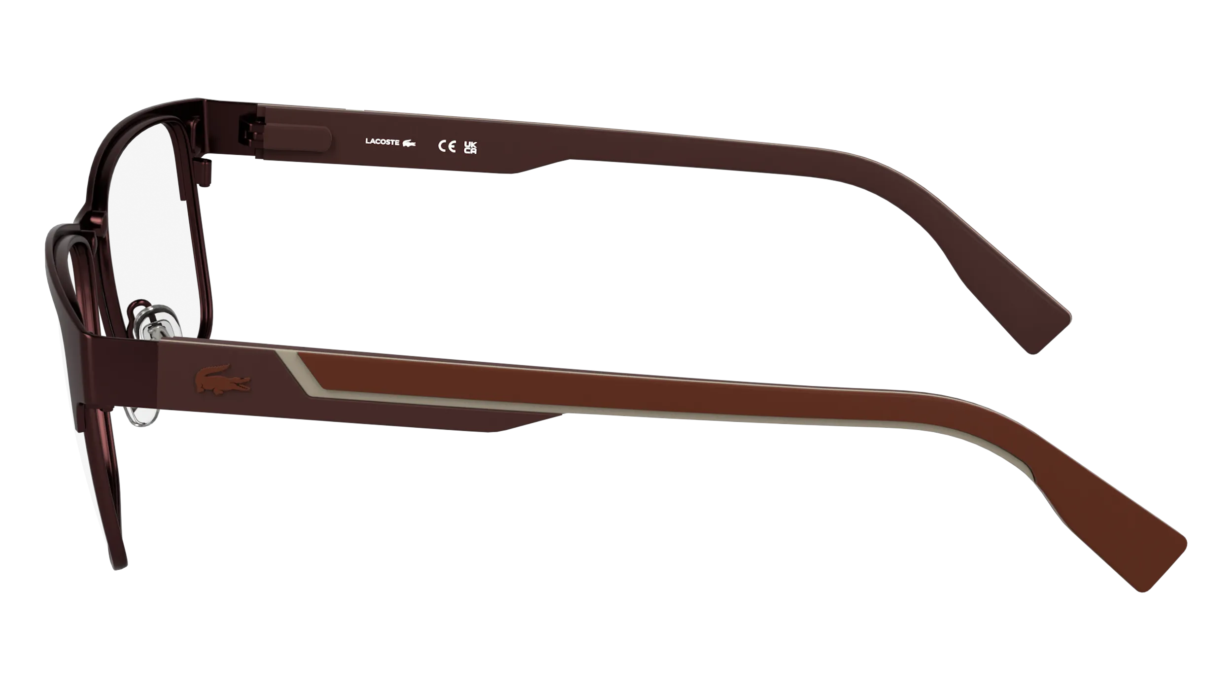 Lacoste L2307MAG-SET 601 Montature da vista Metallo Bordeaux Squadrata Normale - immagine 3