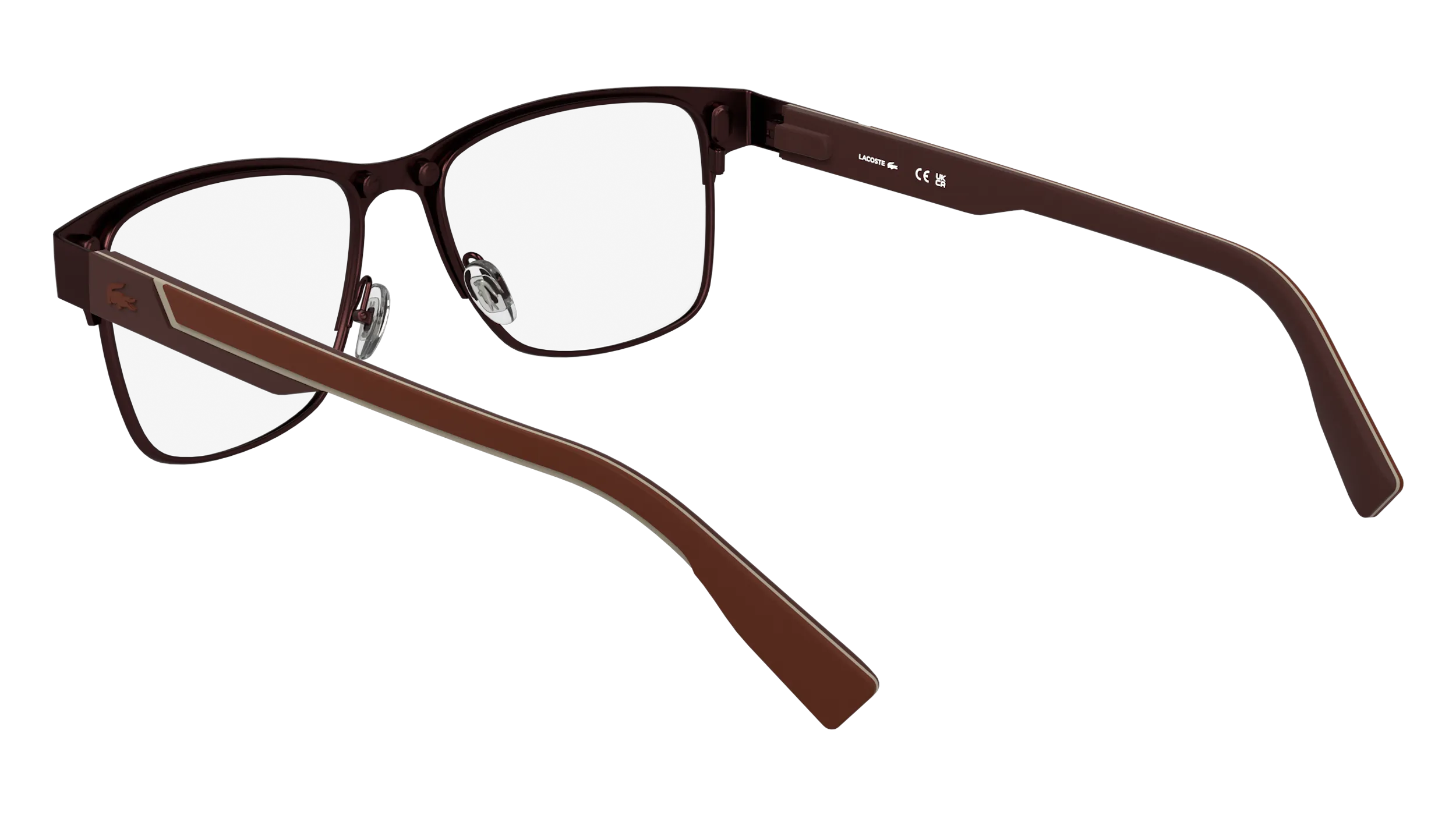 Lacoste L2307MAG-SET 601 Montature da vista Metallo Bordeaux Squadrata Normale - immagine 4
