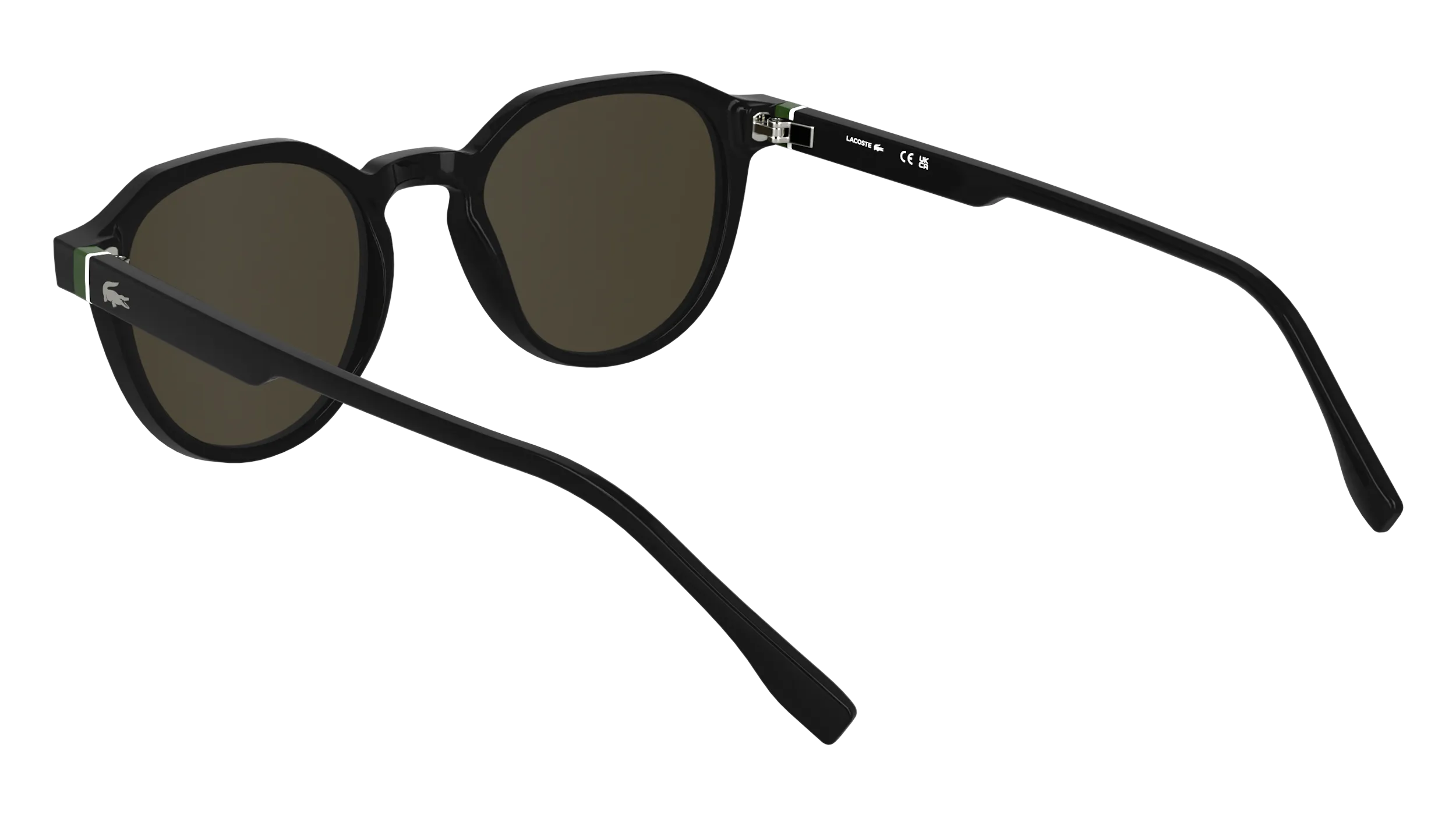 Lacoste L6052S 001 Occhiali da sole Bio-iniettato Nero Squadrata Normale - immagine 4