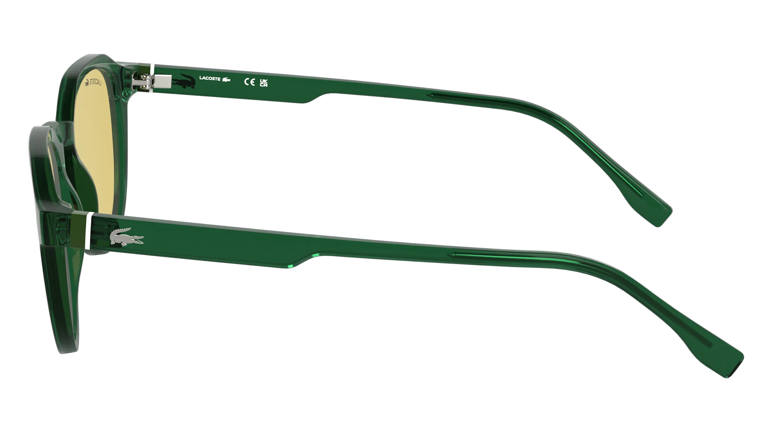 Lacoste L6052S 301 Occhiali da sole Bio-iniettato Verde Squadrata Normale - immagine 3