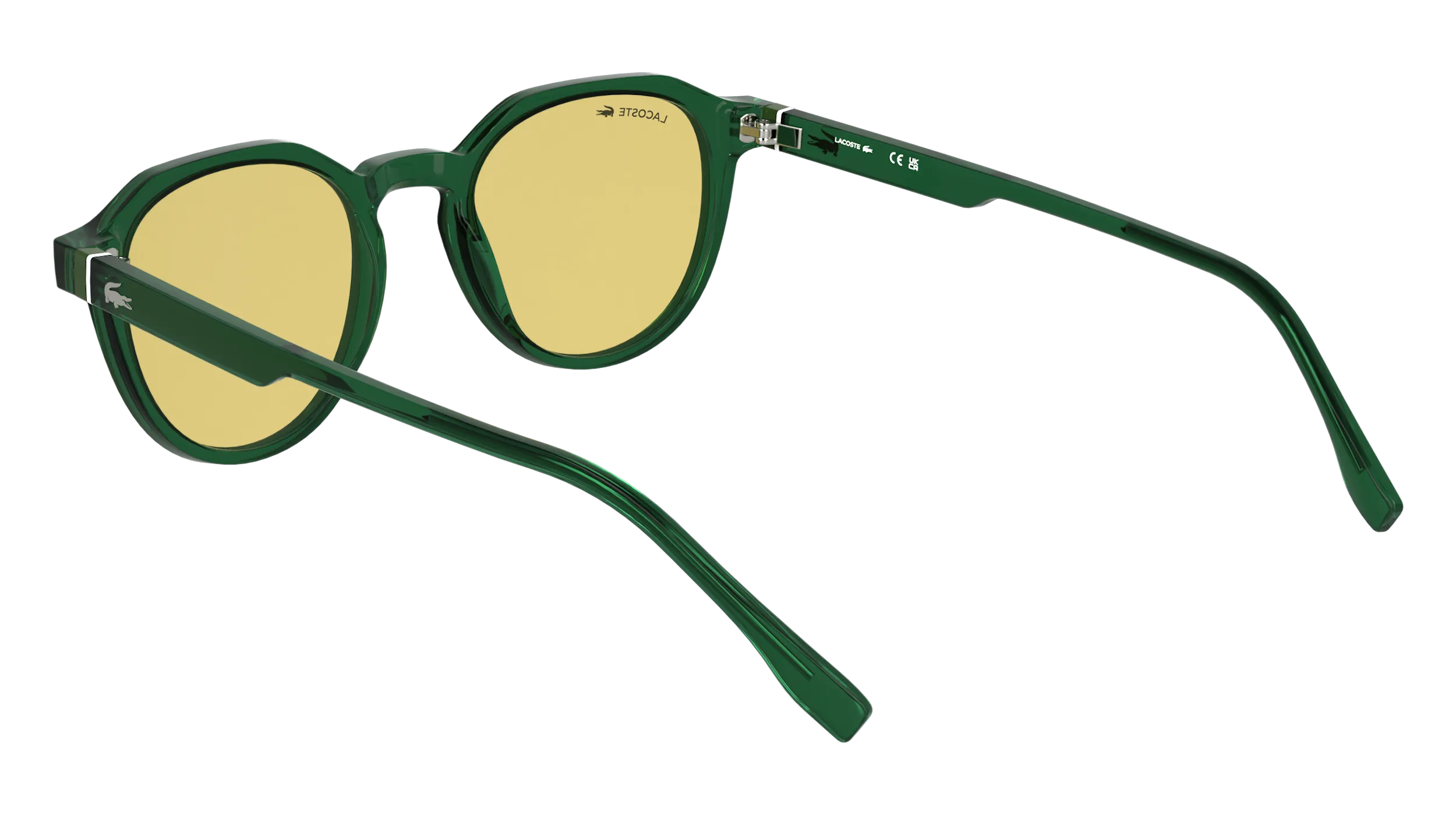 Lacoste L6052S 301 Occhiali da sole Bio-iniettato Verde Squadrata Normale - immagine 4
