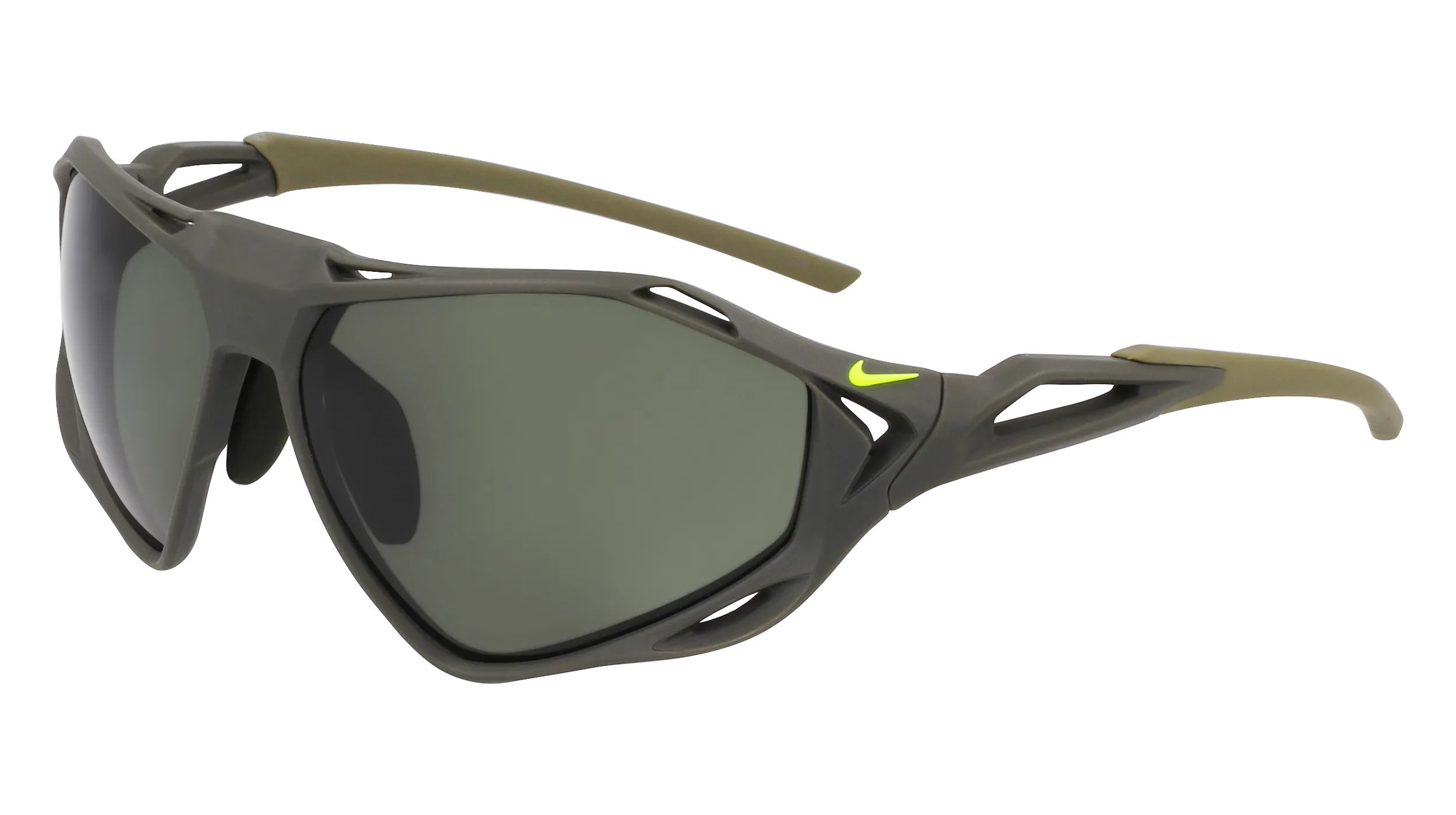 Nike NIKE ZEUS RISE IF1120X 355 Occhiali da sole Bio-iniettato Verde Squadrata Normale - immagine 1