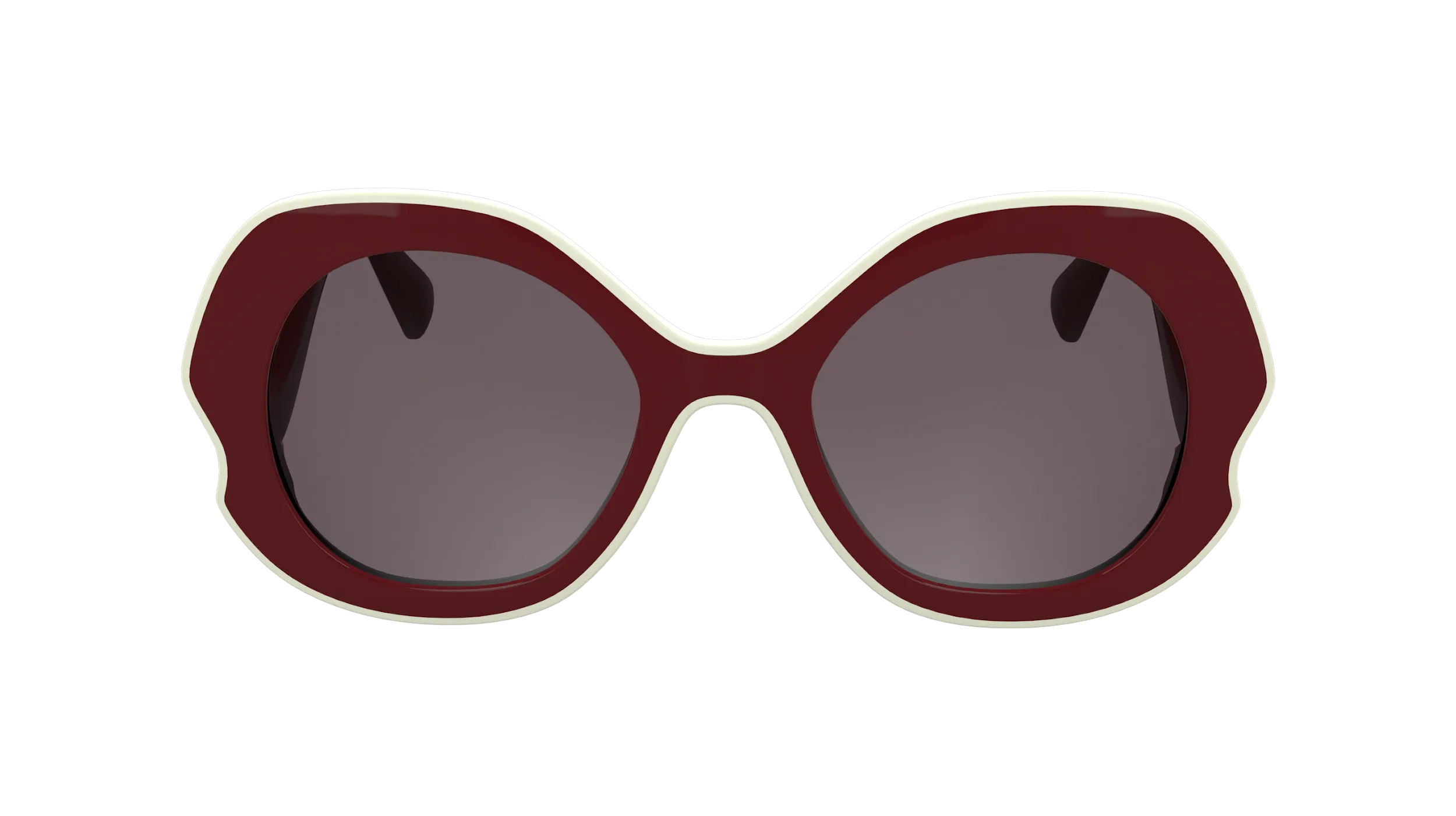 LONGCHAMP LO780S 601 Occhiali da sole Bio-iniettato Bordeaux Rotonda Normale - immagine 2