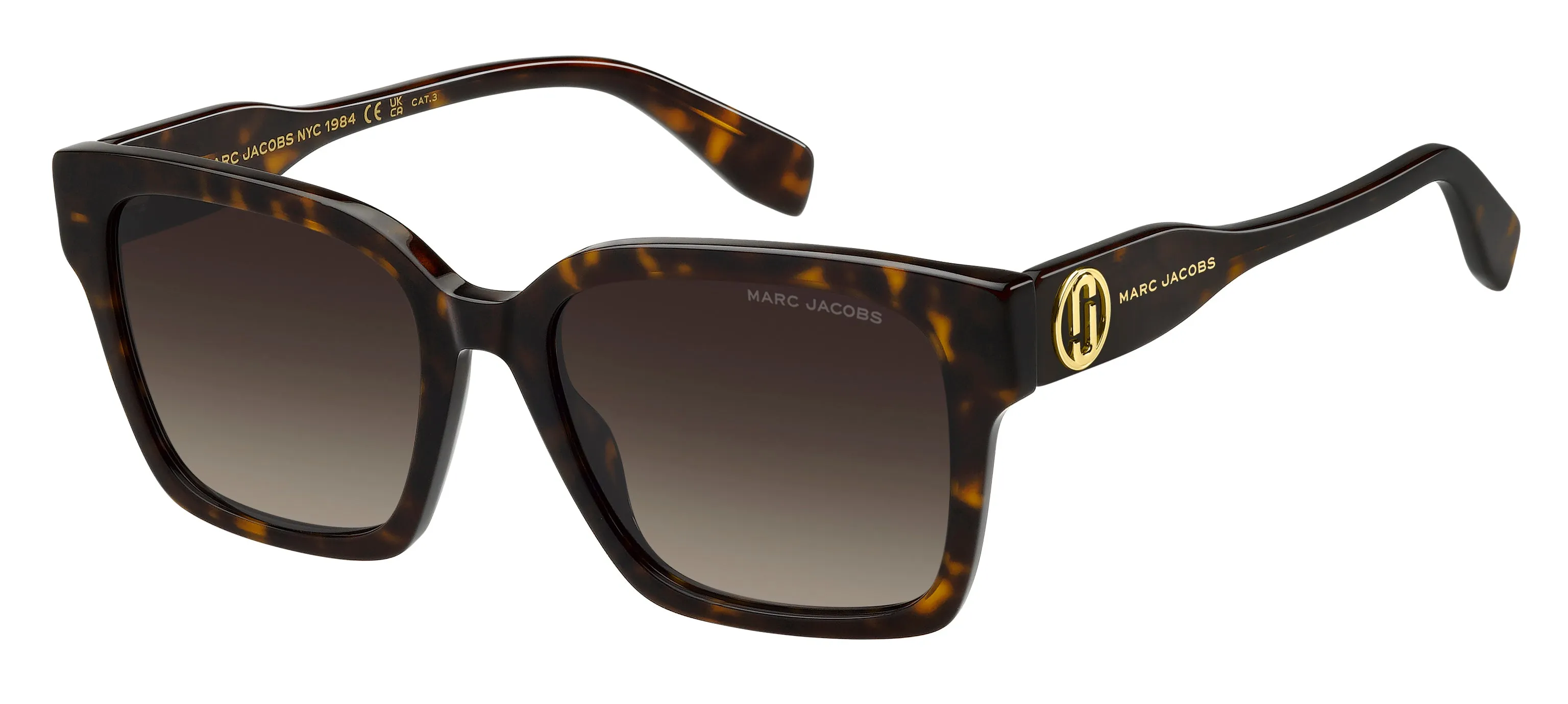 Marc Jacobs MARC 814/S 086/HA Occhiali da sole Acetato Havana Marrone Squadrata Normale Sfumato - immagine 1