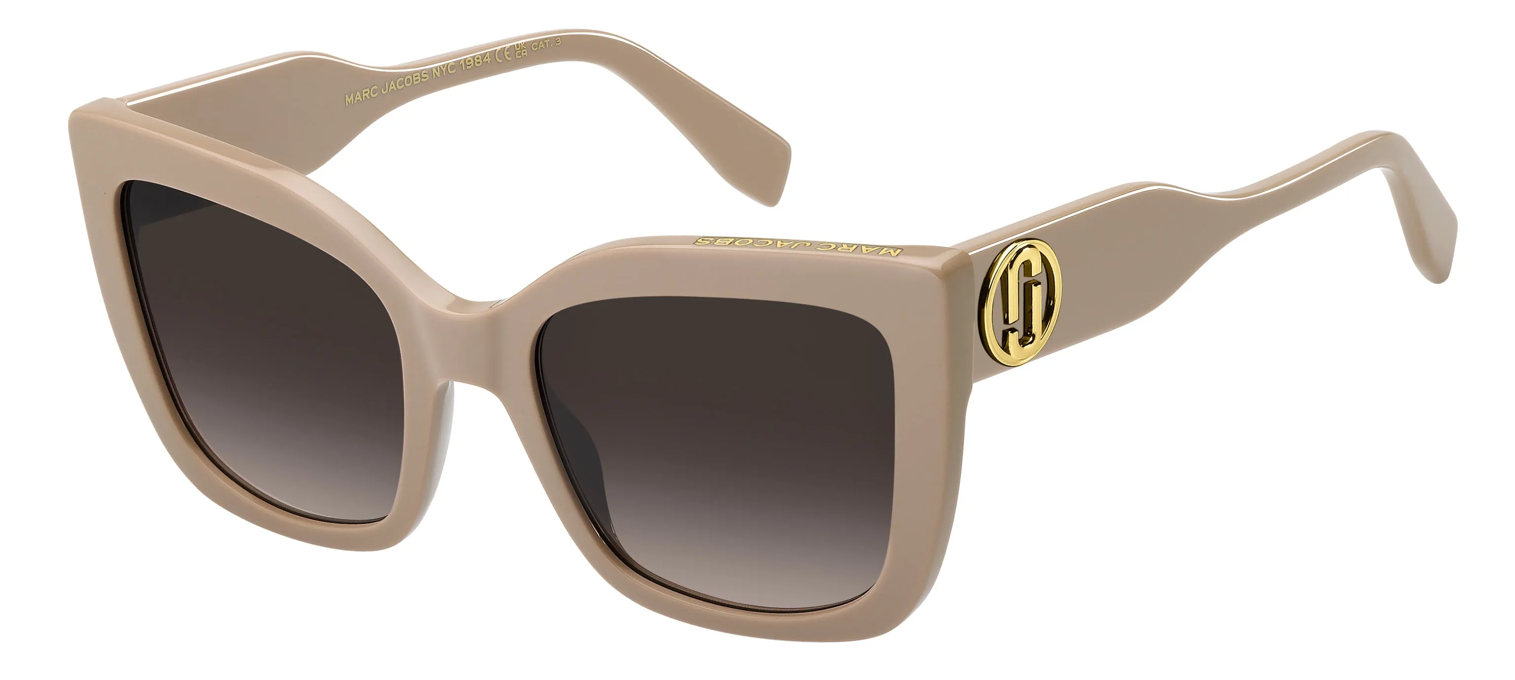 Marc Jacobs MARC 811/S 10A/HA Occhiali da sole Acetato Beige Marrone Squadrata Normale Sfumato - immagine 1
