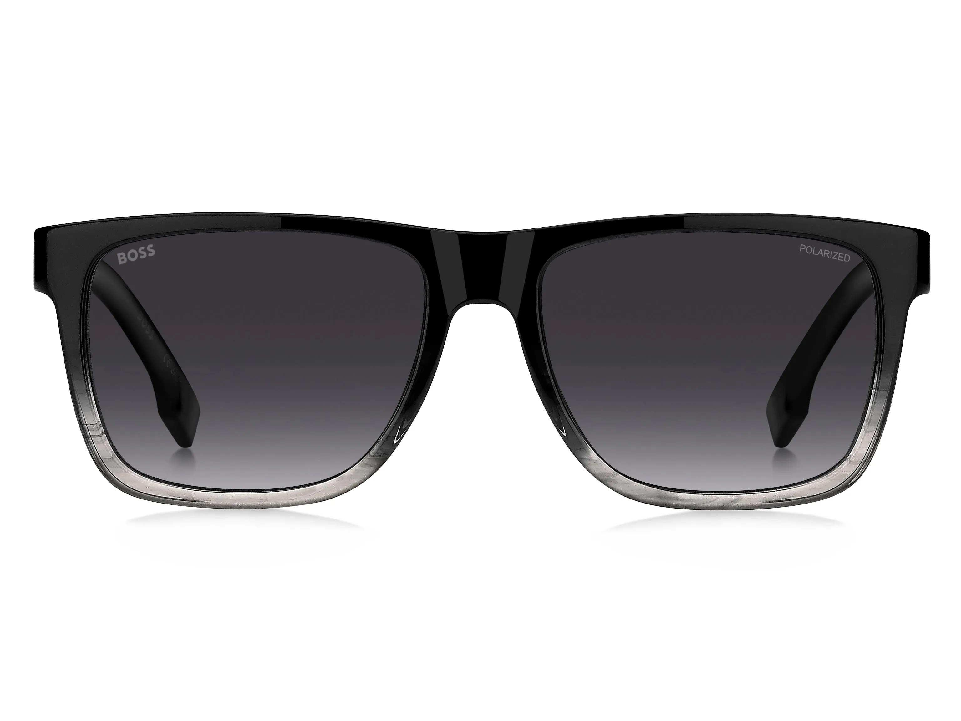 Hugo Boss BOSS 1759/G/S EDM/WJ Occhiali da sole Acetato Grigio Squadrata Polarizzata Sfumato - immagine 2