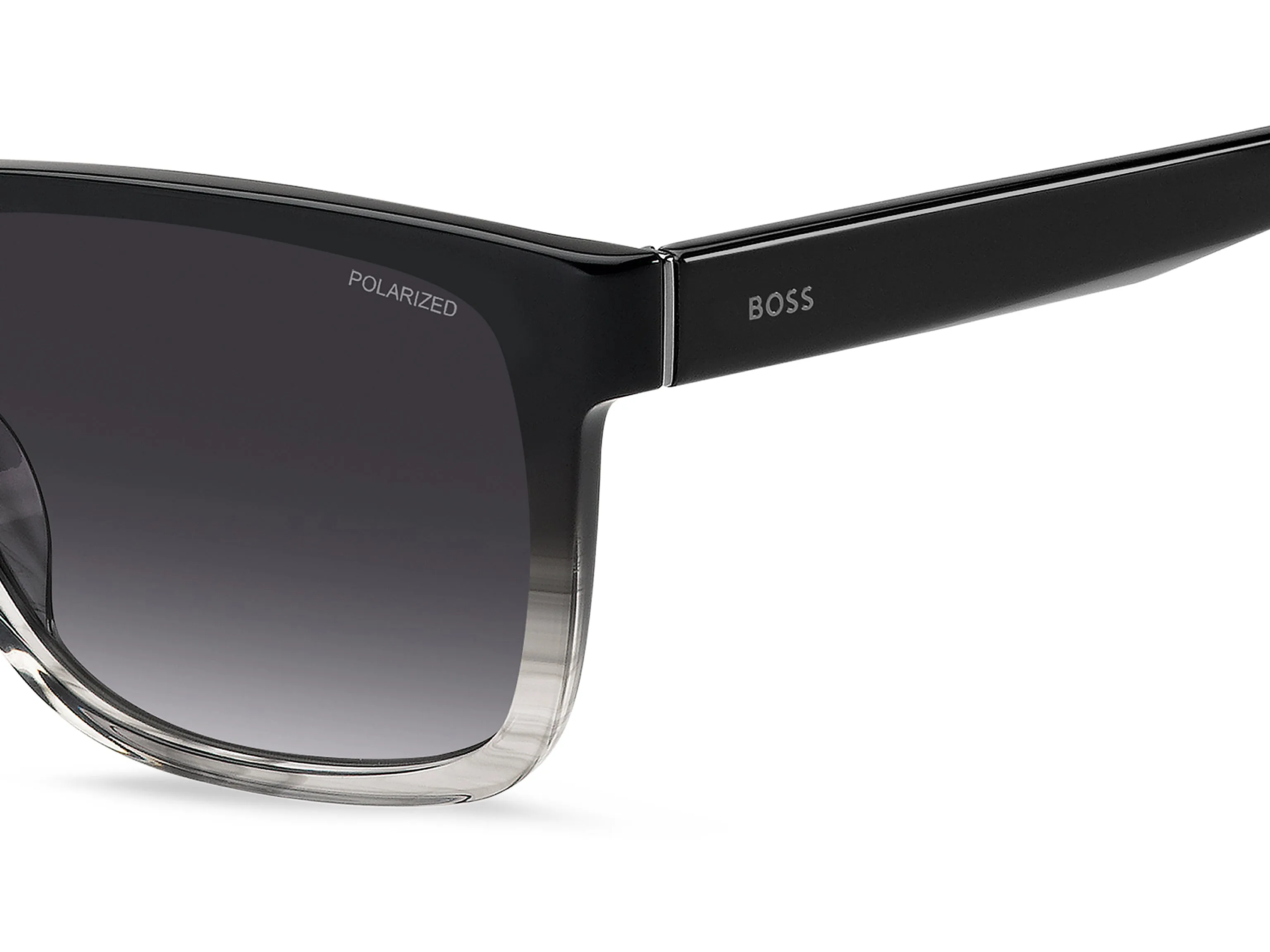 Hugo Boss BOSS 1759/G/S EDM/WJ Occhiali da sole Acetato Grigio Squadrata Polarizzata Sfumato - immagine 3