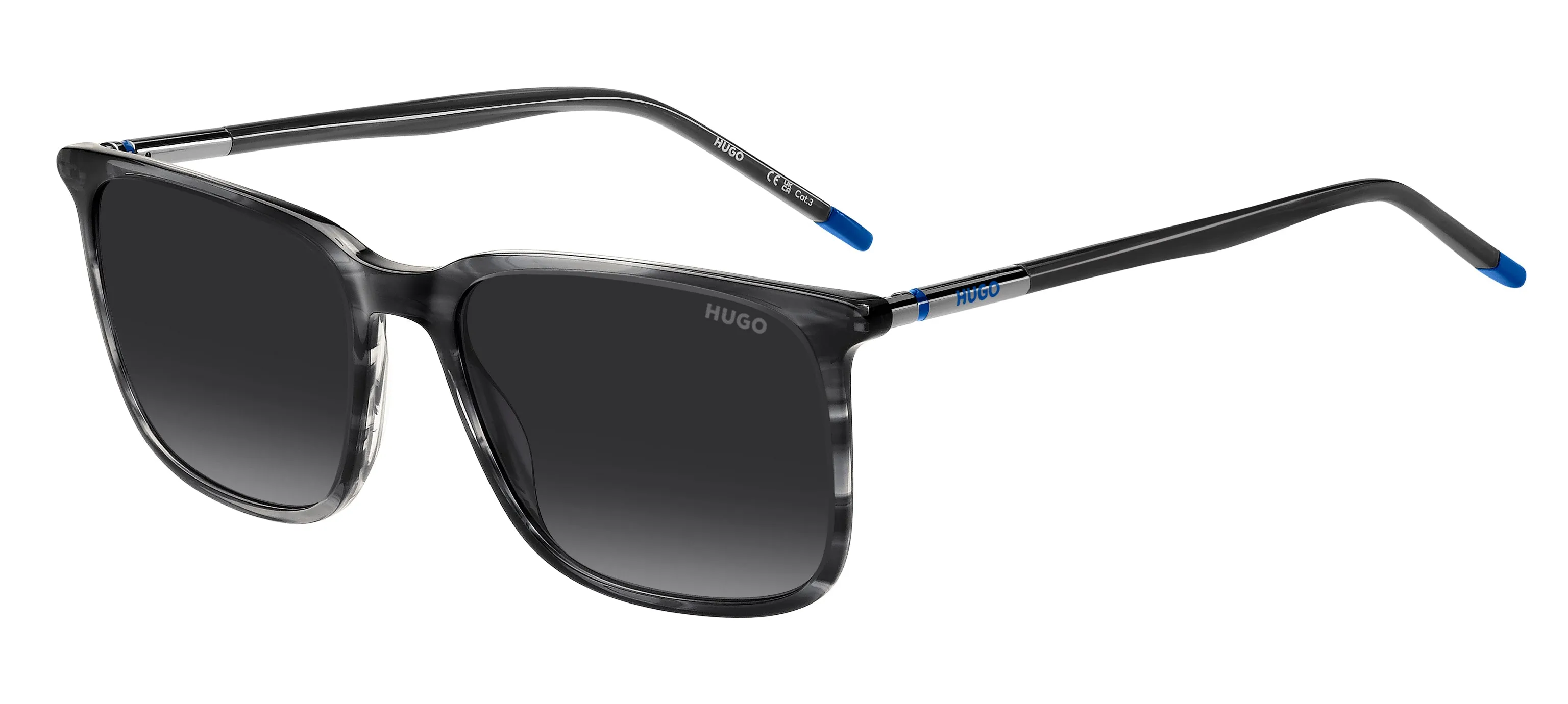 Hugo Boss HG 1344/S 2W8/9O Occhiali da sole Acetato Grigio Grigio Squadrata Normale Sfumato - immagine 1