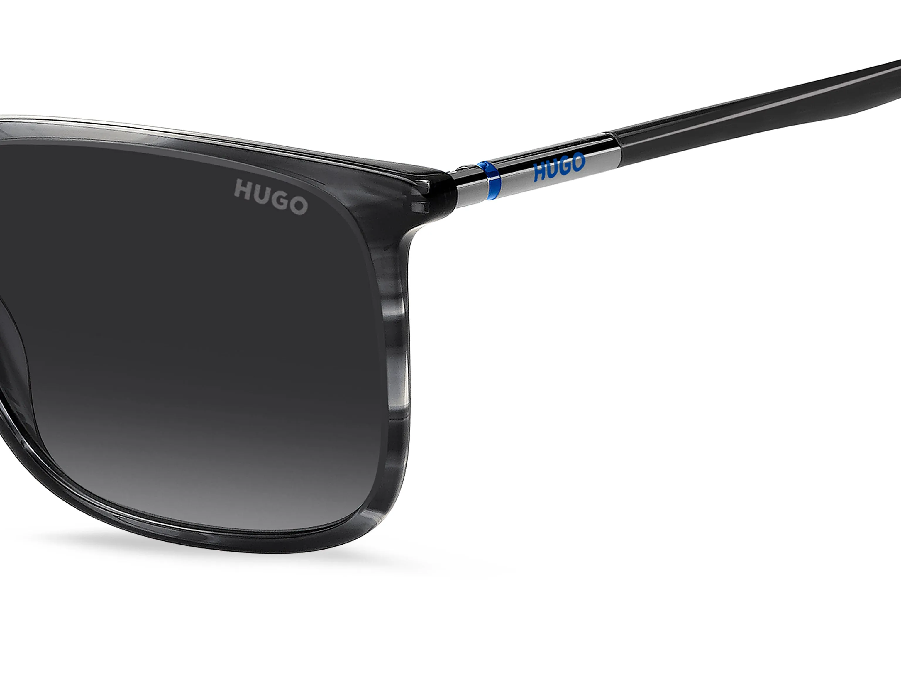 Hugo Boss HG 1344/S 2W8/9O Occhiali da sole Acetato Grigio Grigio Squadrata Normale Sfumato - immagine 3