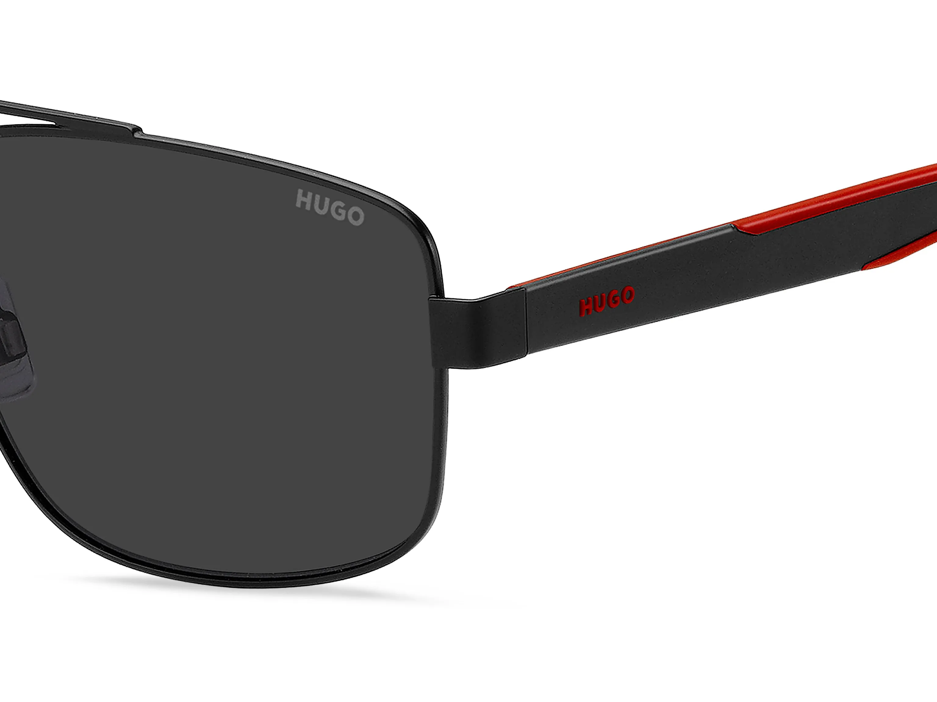 Hugo Boss HG 1338/S 003/IR Occhiali da sole Metallo Nero Grigio Squadrata Normale - immagine 3