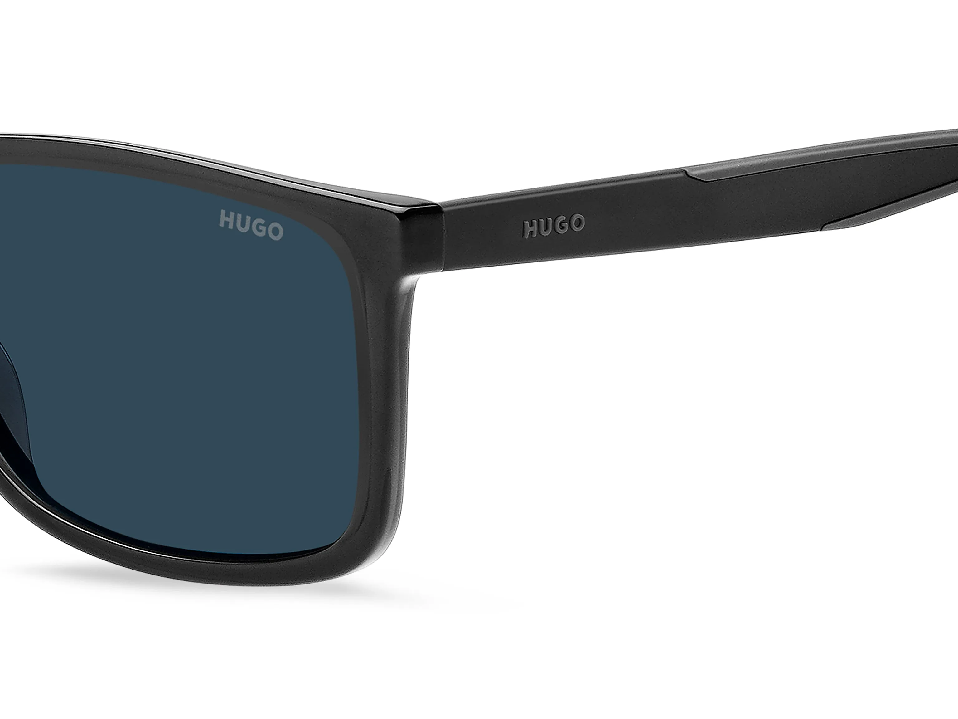 Hugo Boss HG 1337/S KB7/KU Occhiali da sole Acetato Grigio Blu Squadrata Normale - immagine 3