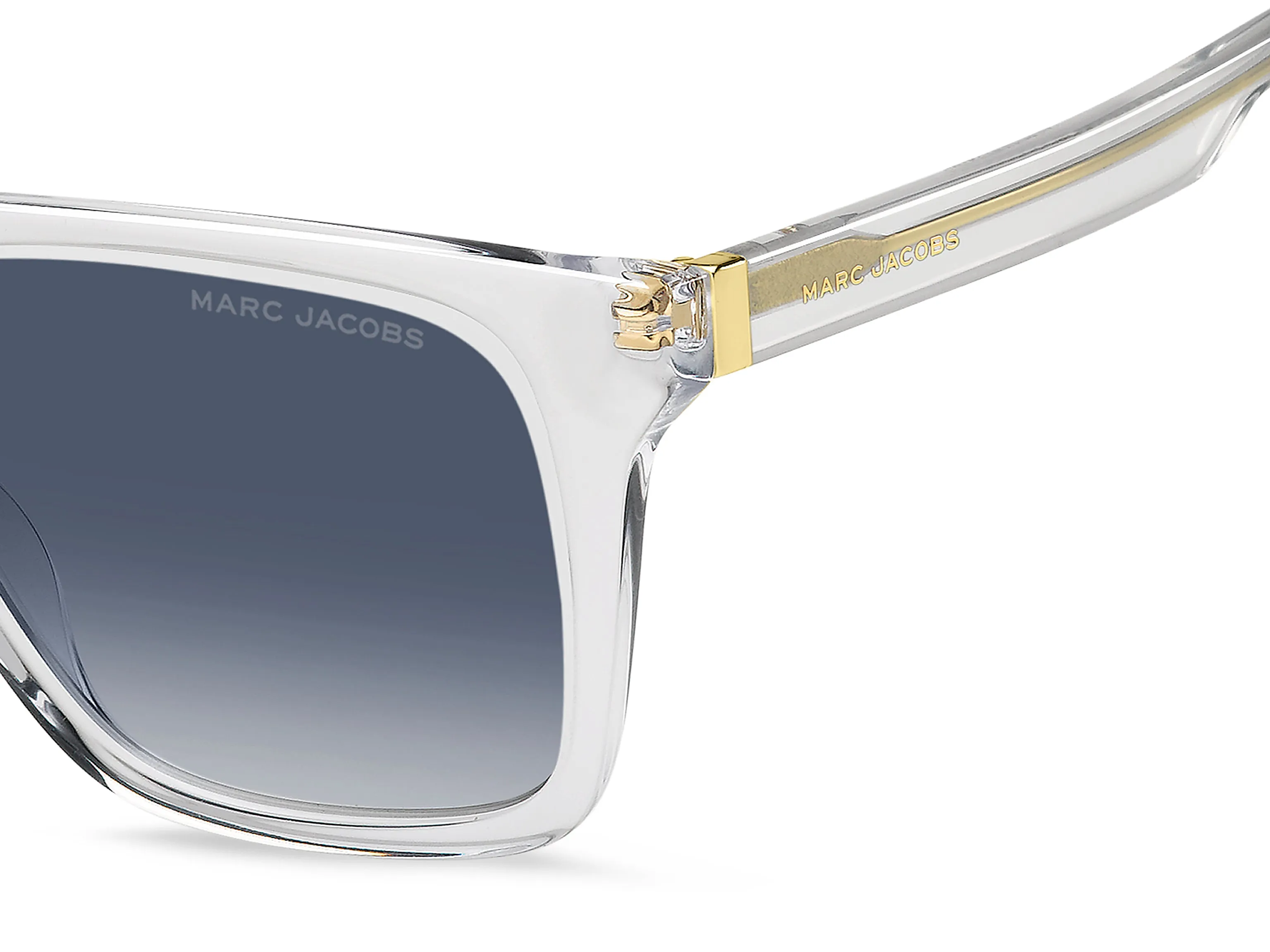 Marc Jacobs MARC 847/S 900/08 Occhiali da sole Acetato Trasparente Blu Squadrata Normale Sfumato - immagine 3