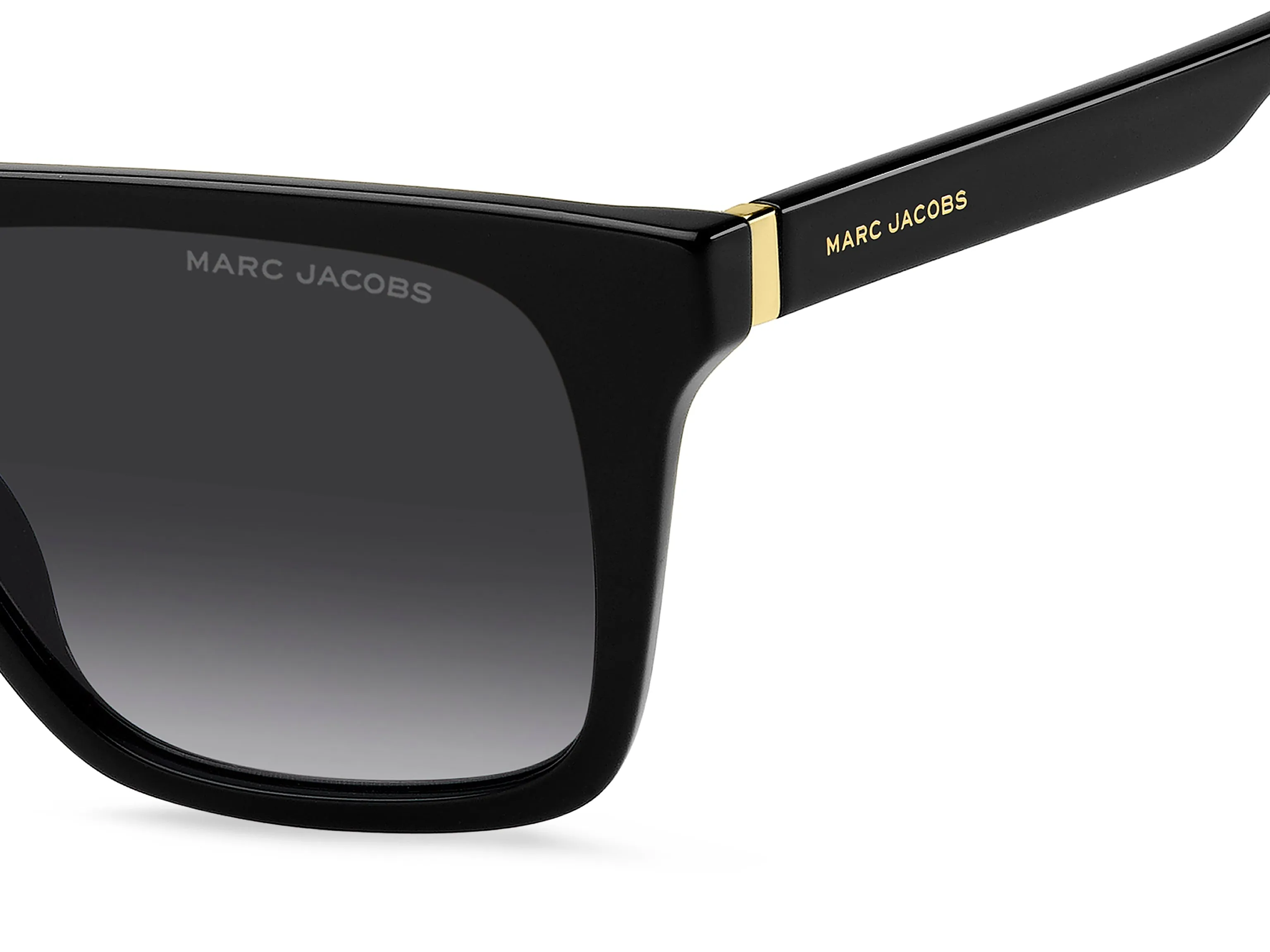 Marc Jacobs MARC 847/S 807/9O Occhiali da sole Acetato Nero Grigio Squadrata Normale Sfumato - immagine 3