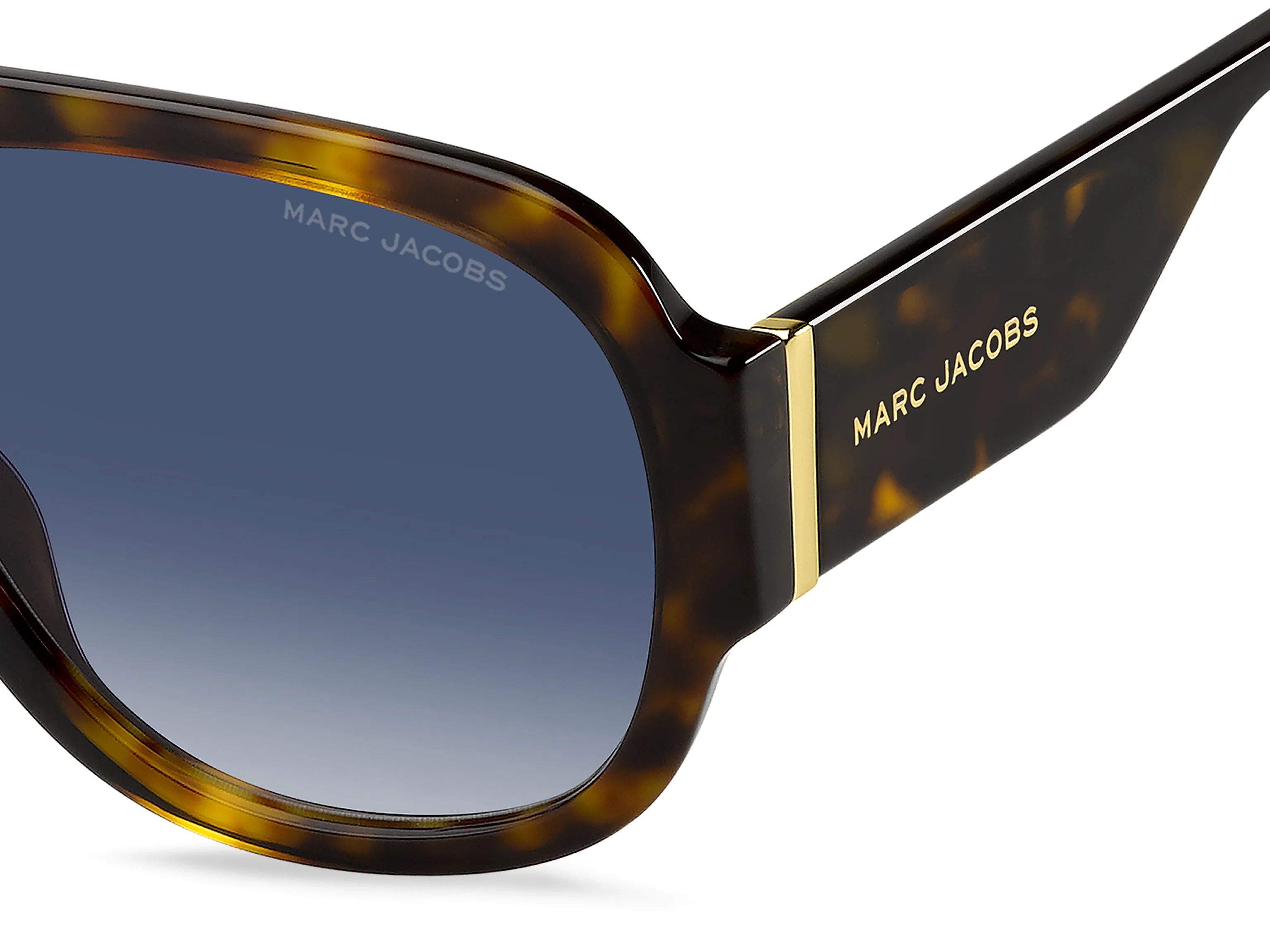 Marc Jacobs MARC 843/S 086/08 Occhiali da sole Acetato Havana Blu Pilot Normale Sfumato - immagine 3