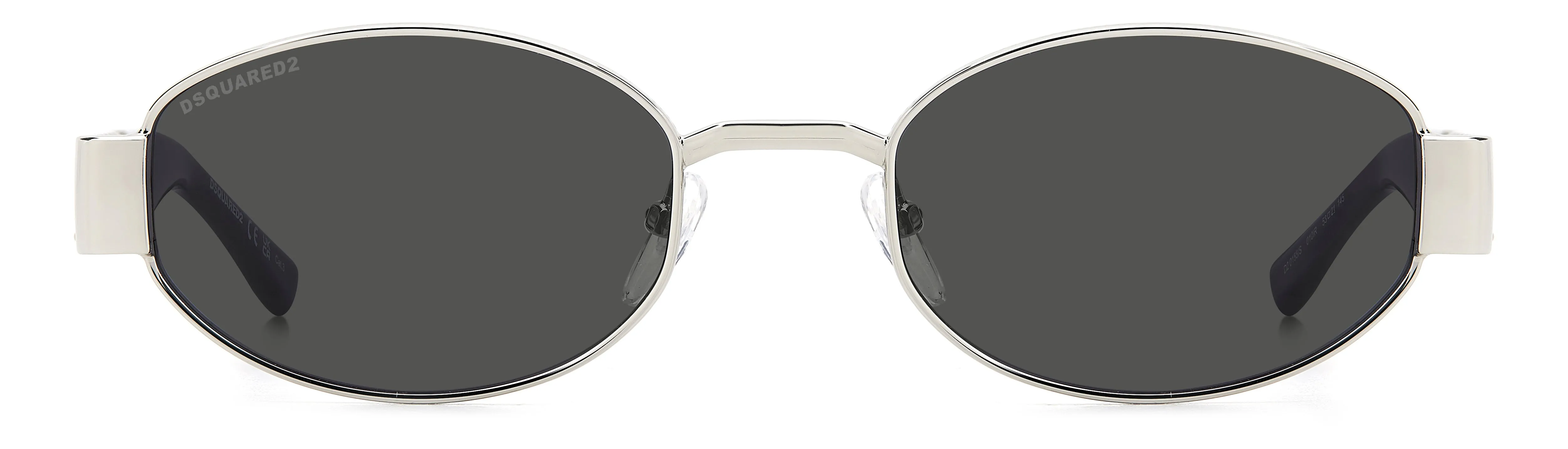 Dsquared2 D2 0155/S 010/IR Occhiali da sole Metallo Palladio Grigio Rotonda Normale - immagine 2