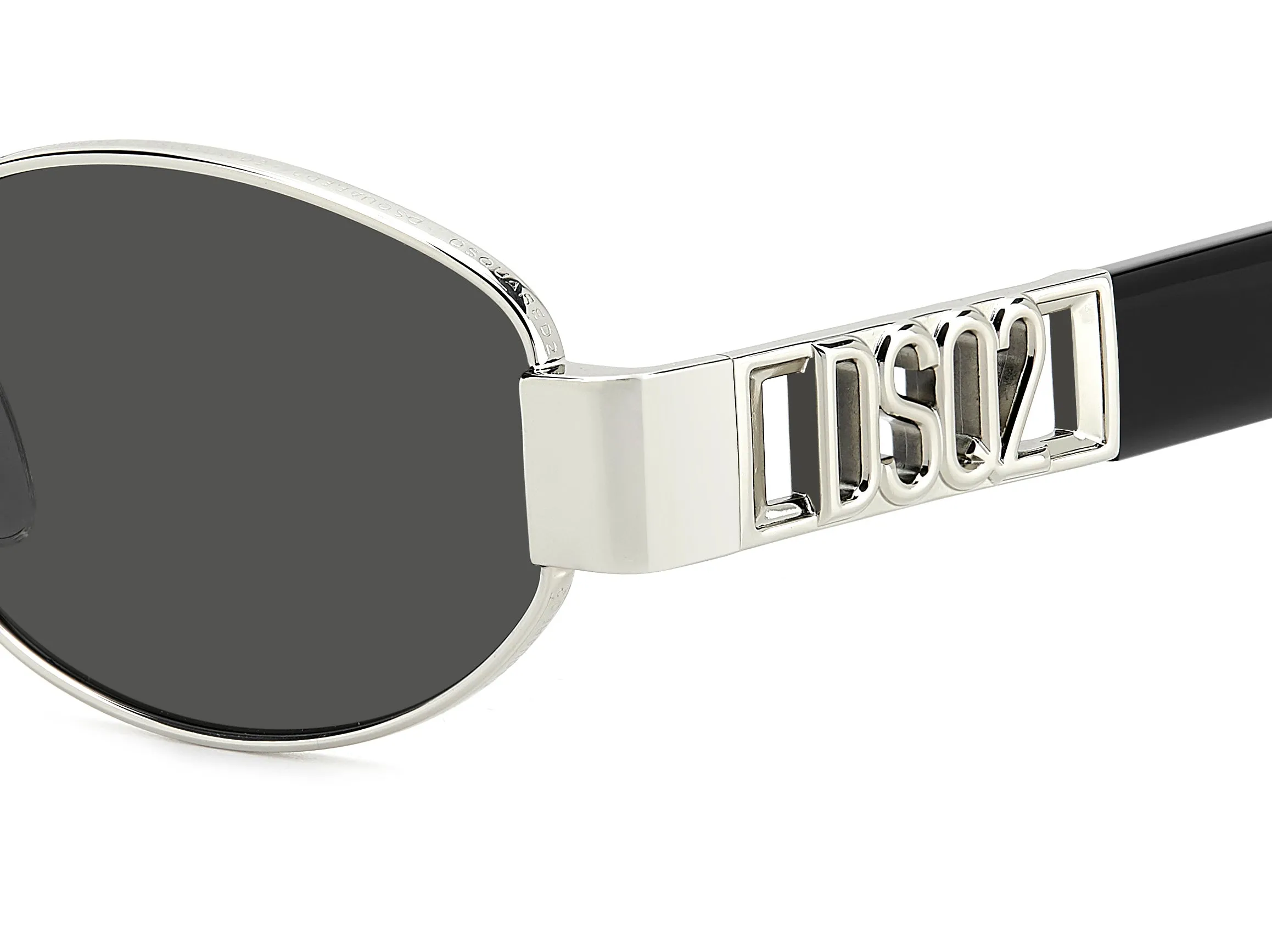 Dsquared2 D2 0155/S 010/IR Occhiali da sole Metallo Palladio Grigio Rotonda Normale - immagine 3