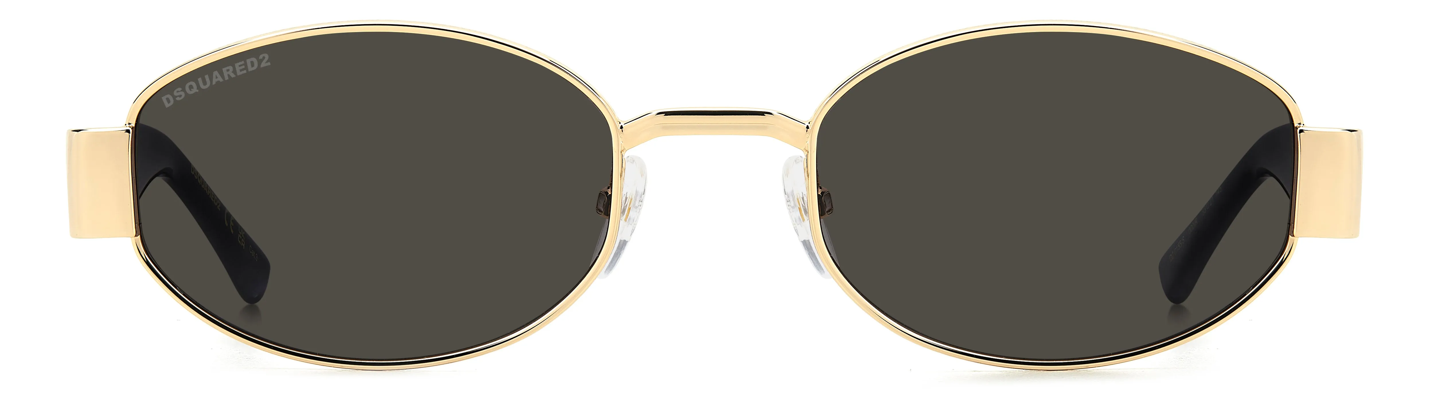 Dsquared2 D2 0155/S 000/IR Occhiali da sole Metallo Oro Grigio Rotonda Normale - immagine 2